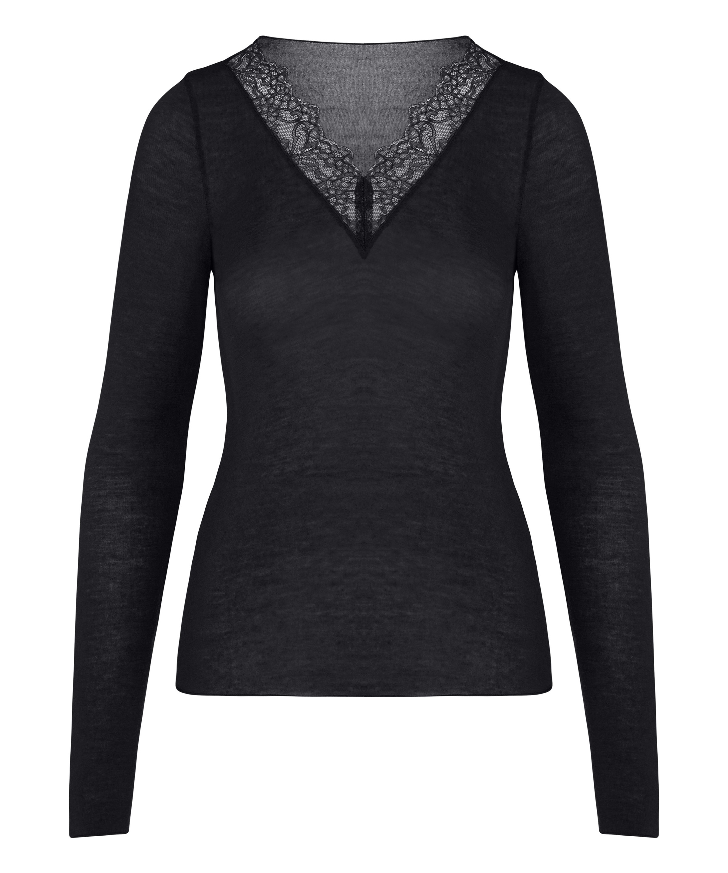 Hunkemöller »super soft Lace V-Neck shirt with Cashmere«