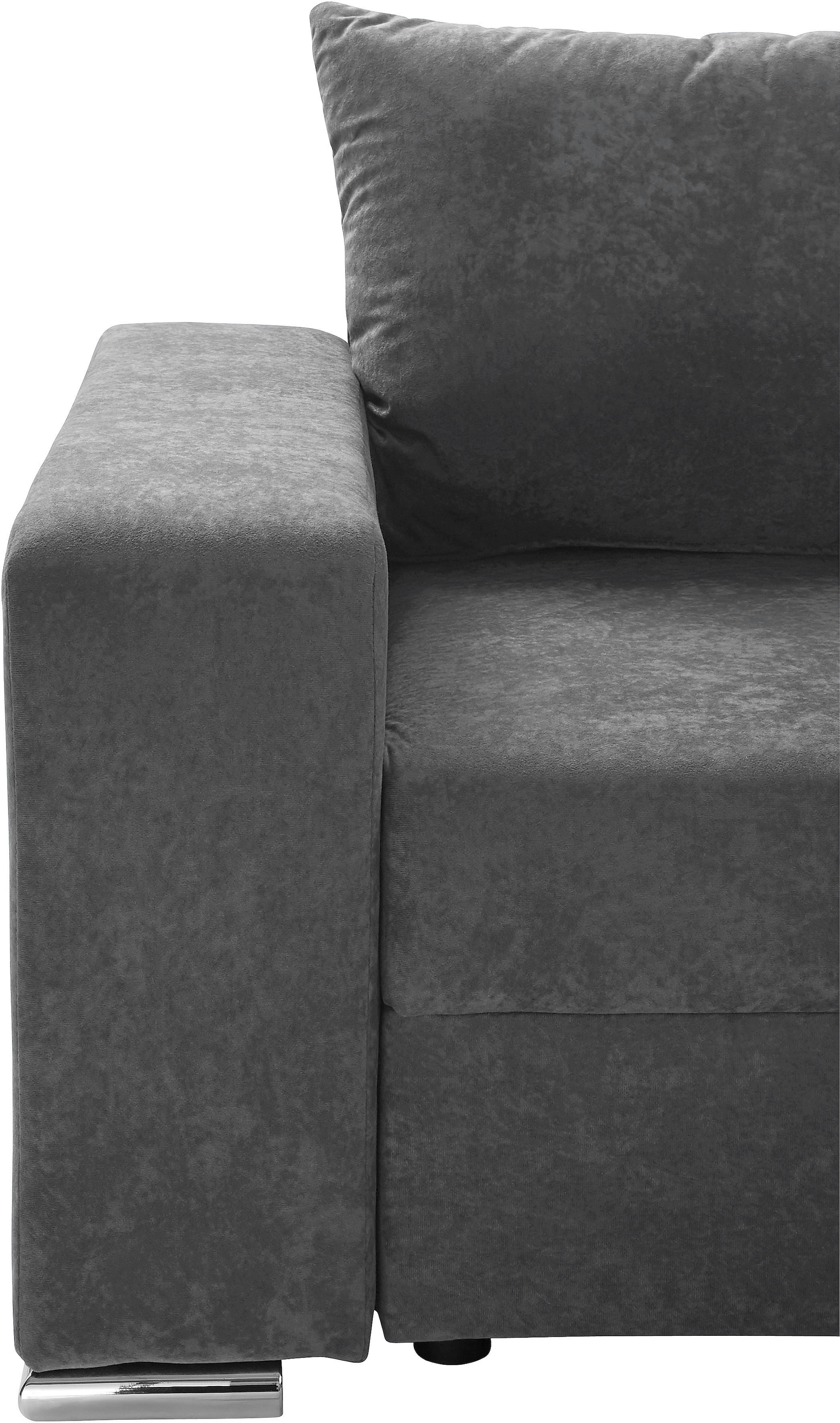 COLLECTION AB Ecksofa »John L-Form«, inklusive Bettfunktion und Bettkasten