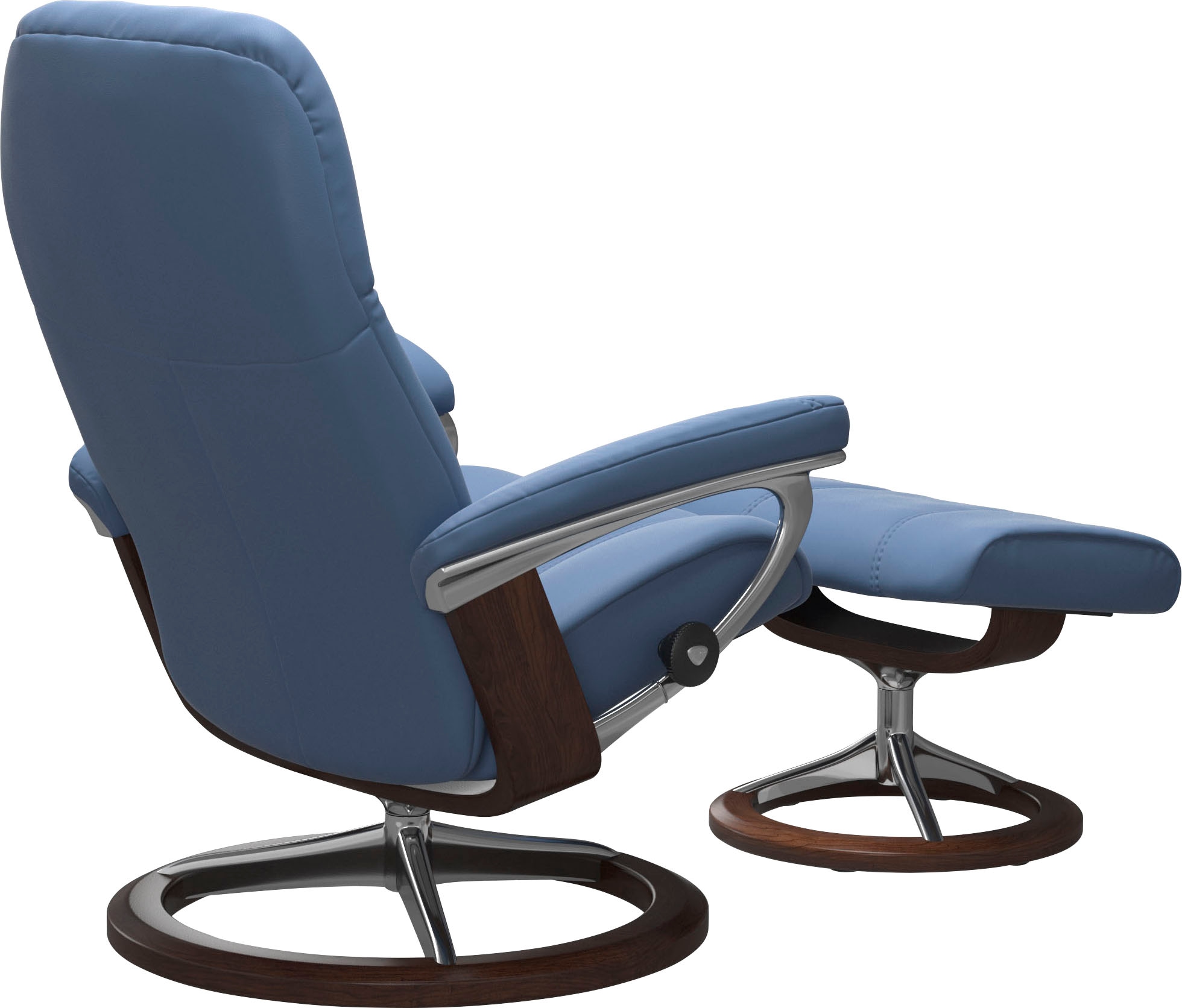 Stressless® Relaxsessel »Consul«, (Set, Relaxsessel mit Hocker), mit Hocker, mit Signature Base, Größe S, Gestell Eiche