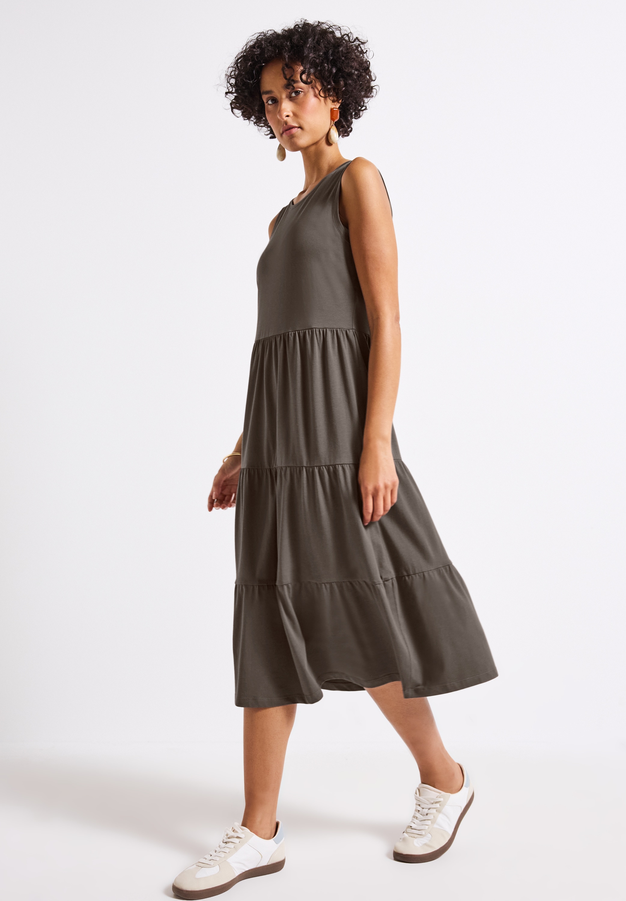 STREET ONE Jerseykleid, in Unifarbe günstig online kaufen