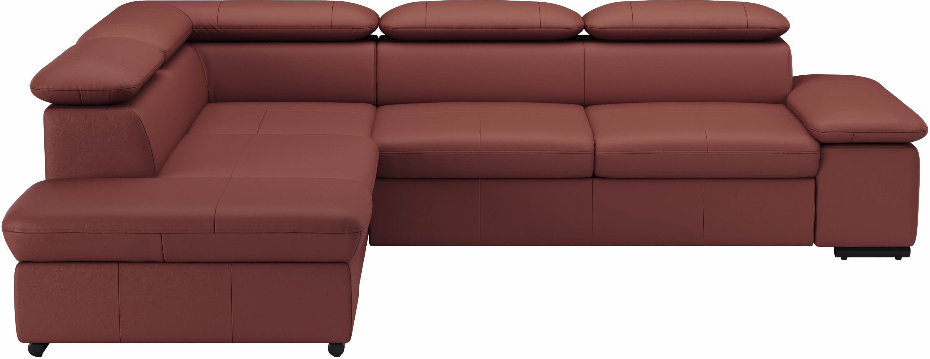 sit&more Ecksofa "Alcudia L-Form, B: 272 cm, Arm- und Kopfteilverstellung, Eckcouch" optional Schlaffunktion, Komfortsitz