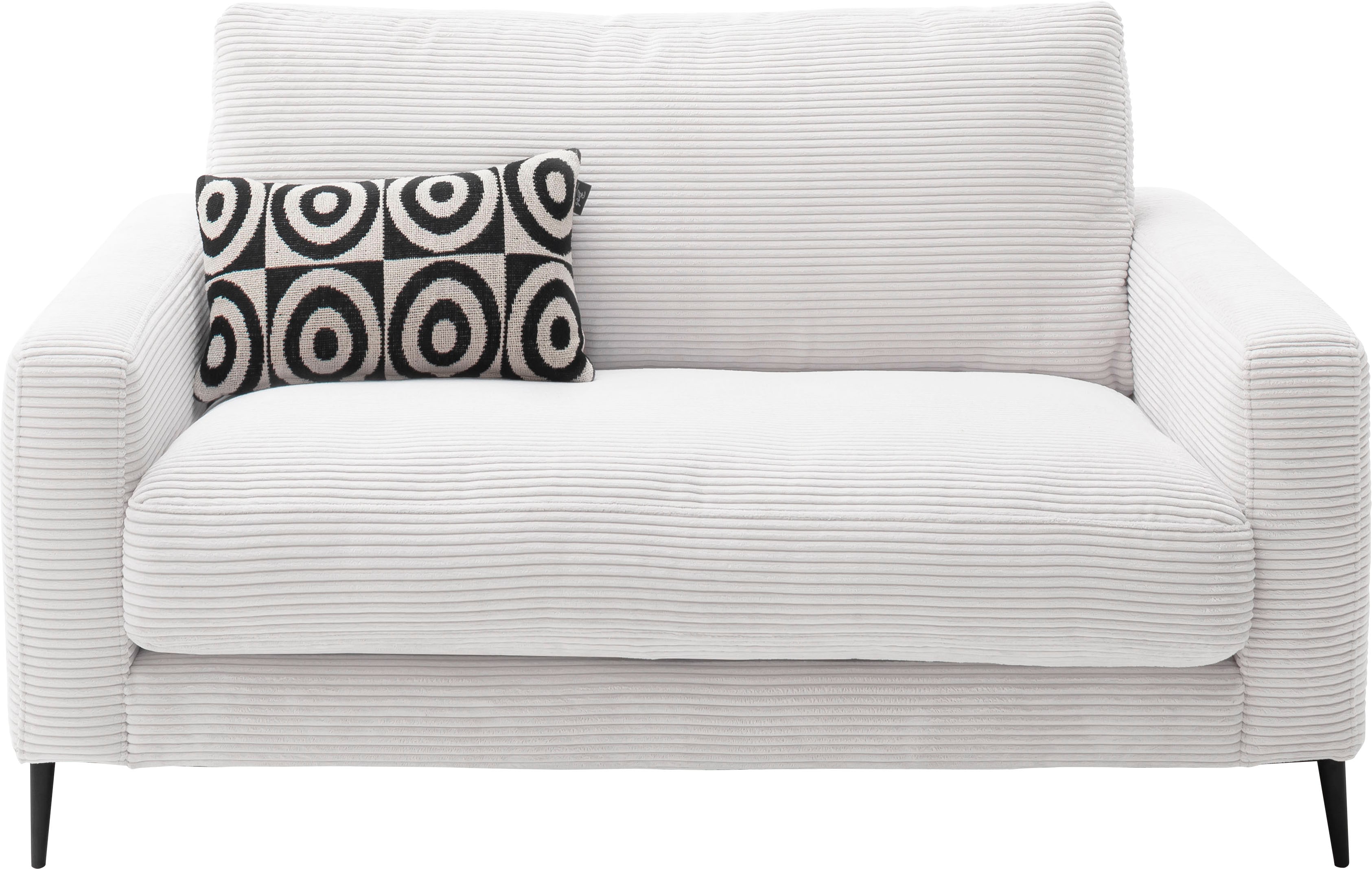Home affaire 1,5-Sitzer "Downtown B/T/H: 152/105/84 cm" weicher Sitzkomfort, Cord, gemütliches Loungemöbel zum Relaxen
