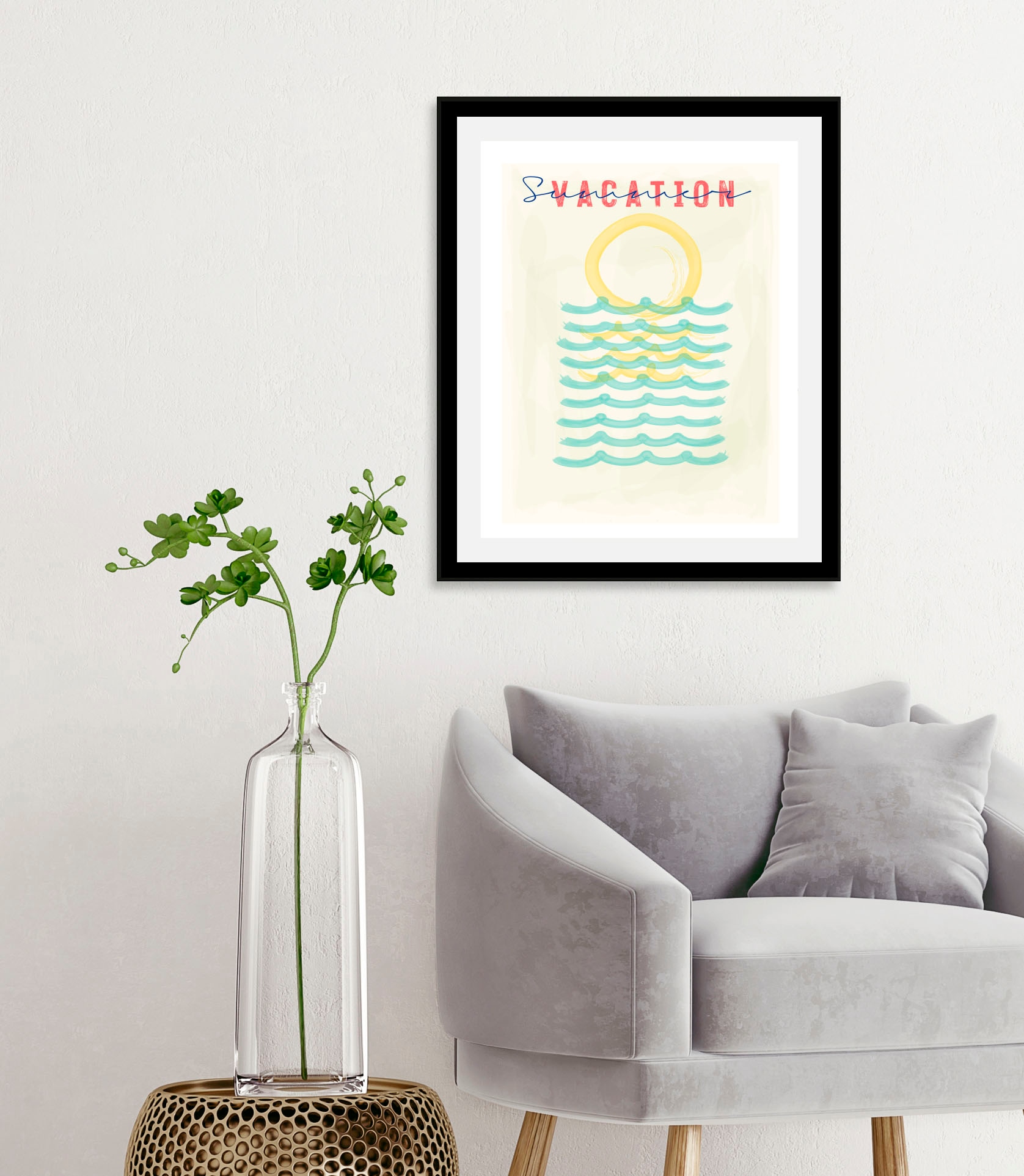 queence Bild "Vacation", Schriftzüge-Schriftzug-Sprüche & Texte-Motivations günstig online kaufen