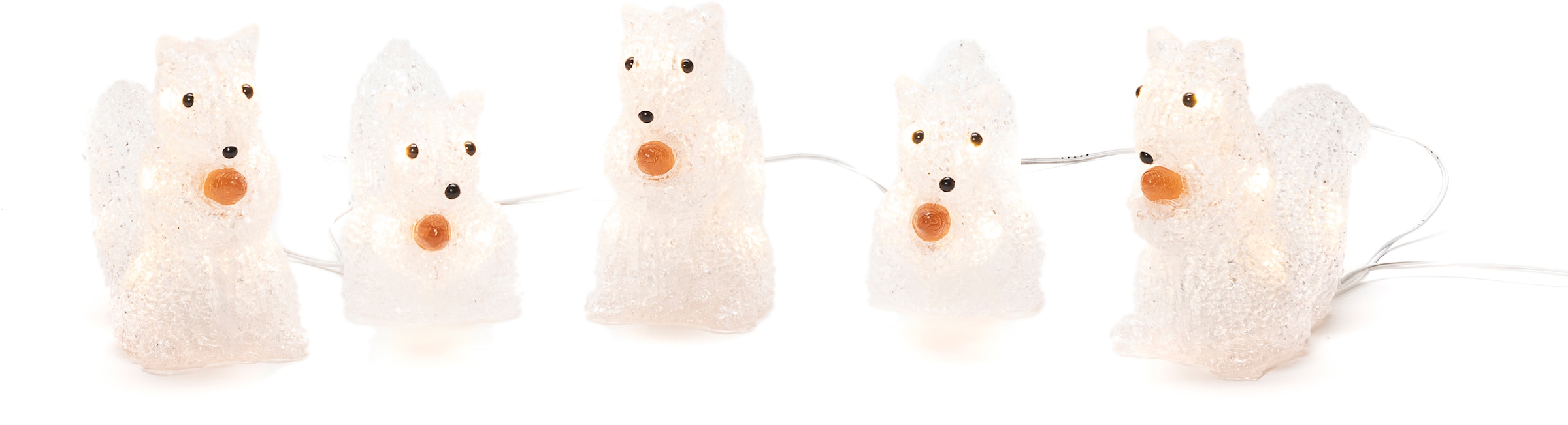 LED-Lichterkette »Eichhörnchen, Weihnachtsdeko aussen«, mit 40 warmweissen Dioden