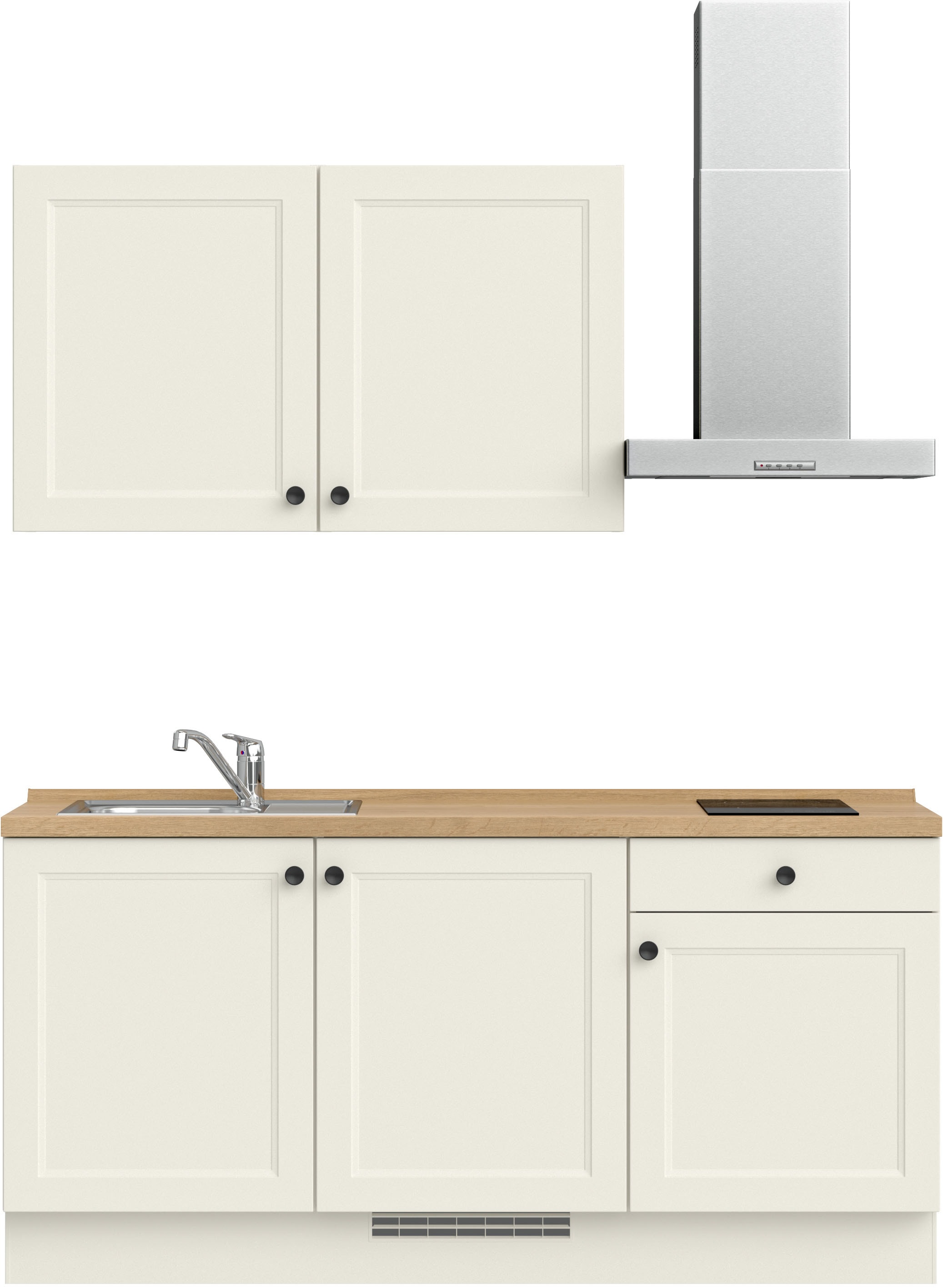 nobilia® Küchenzeile »"Cascada I"« vormontiert, Ausrichtung wählbar, Breite 180 cm, wahlw. mit E-Geräten