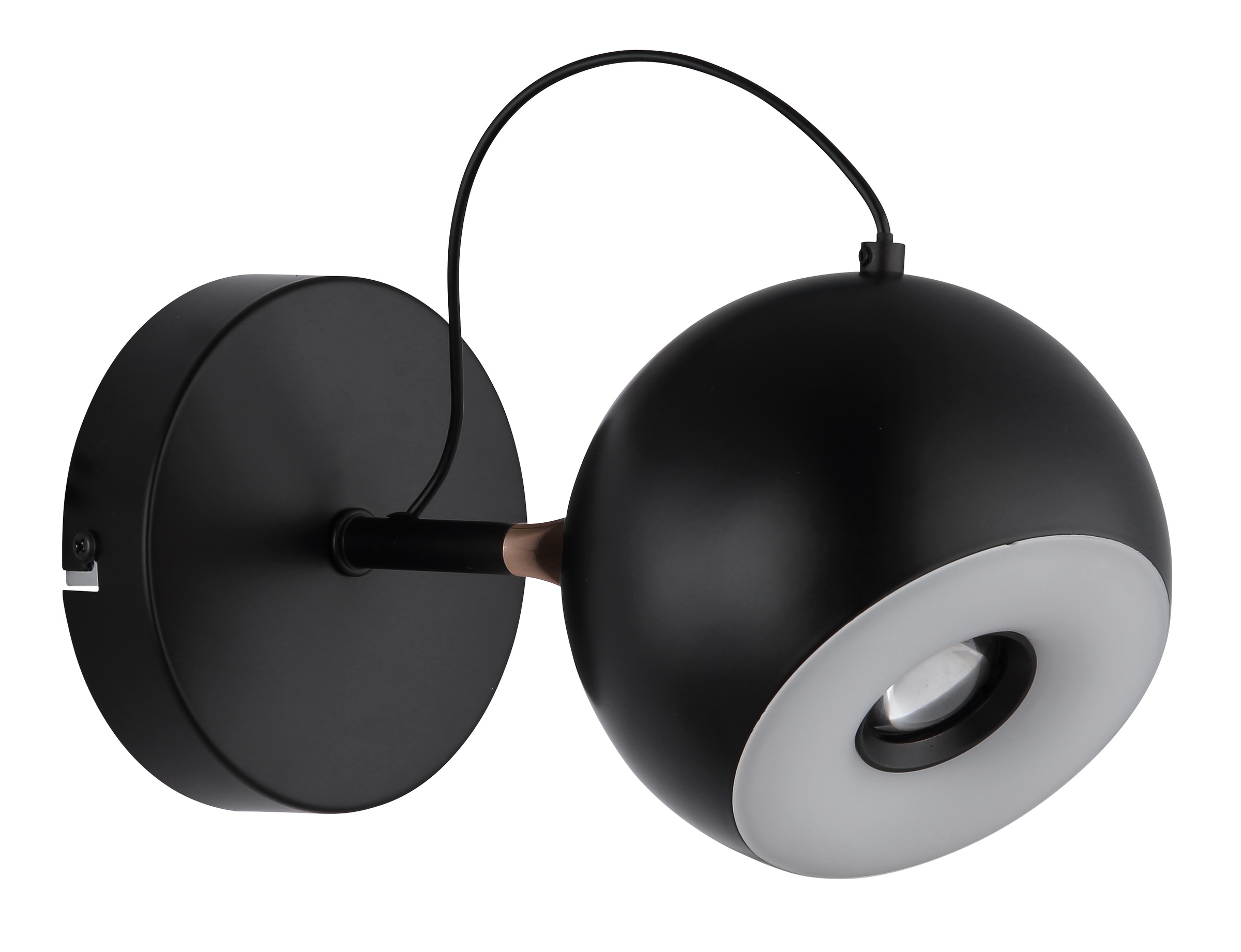 GLOBO LIGHTING Wandleuchte »DONOVAN« LED-Modul 1 Stk. Warmweiß Wandleuchte Schwarz/Chrom/Gold, Acryl opal, LED 10W