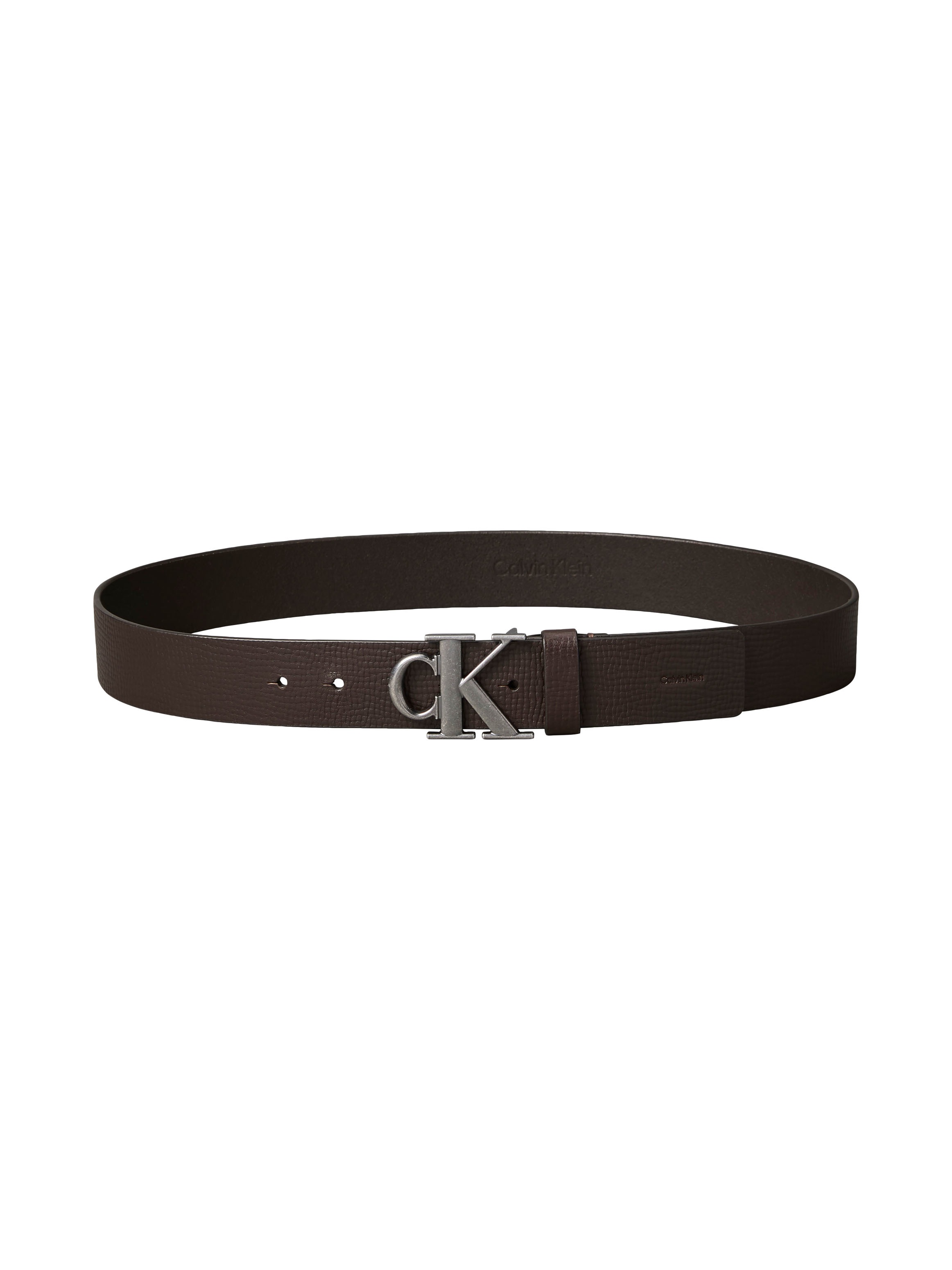 Calvin Klein Ledergürtel »CK BUCKLE 40MM FIXED« Größenverstellbar mit Metallschließe