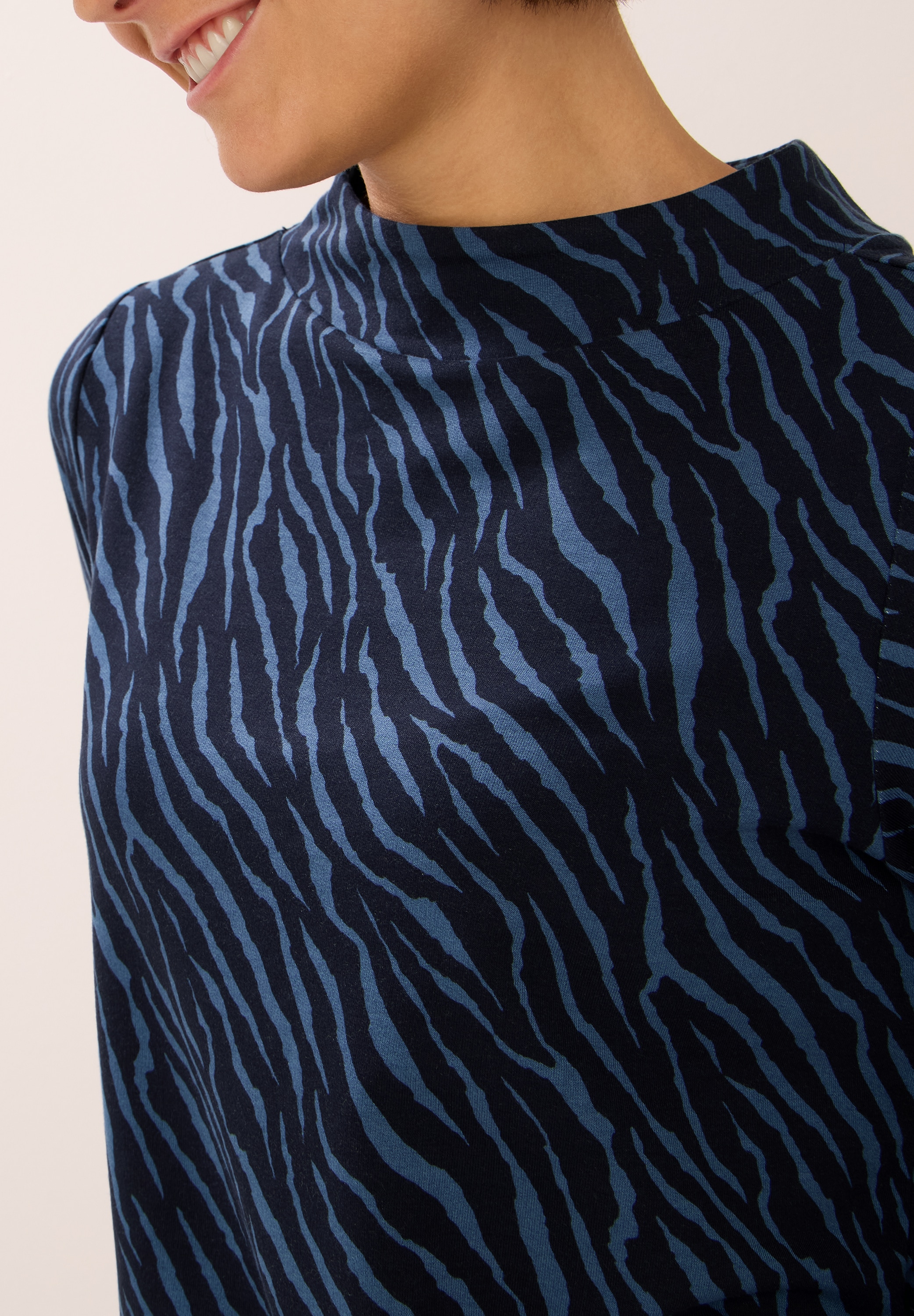 Cecil 3/4-Arm-Shirt, mit Minimal Animal-Print