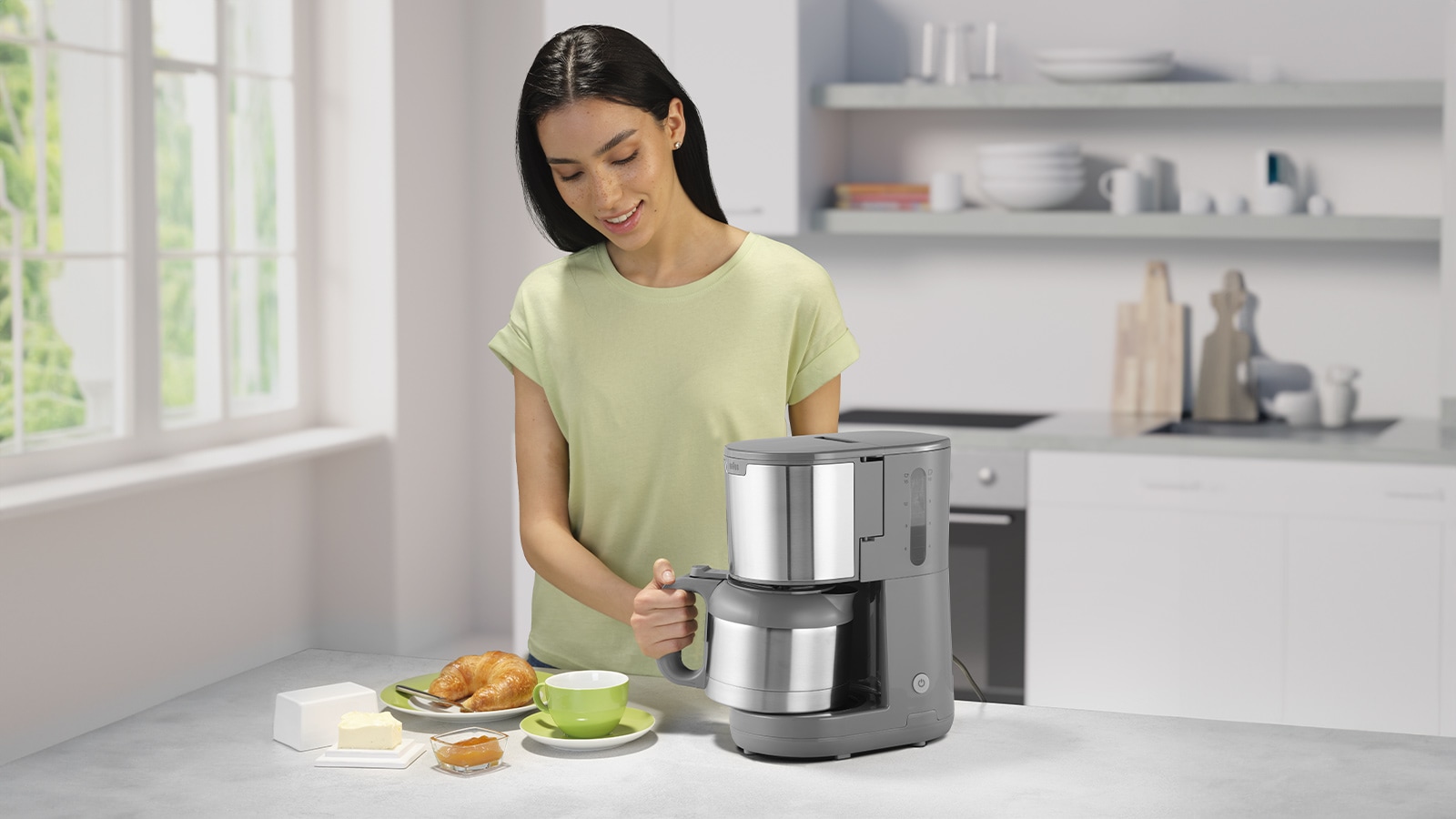 Braun Filterkaffeemaschine »PurShine KF1505 BK«, 1,2 l Kaffeekanne, Papierfilter, Thermokanne