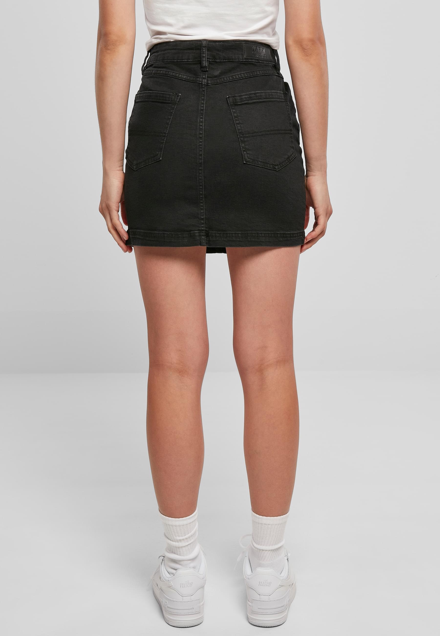 URBAN CLASSICS Jerseyrock »Urban Classics Damen Ladies Organic Stretch Denim Mini Skirt«, (1 tlg.)