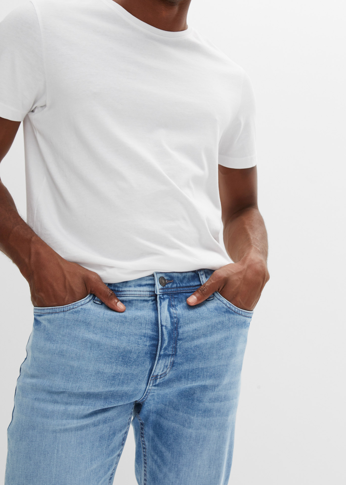 Thumbnail - bonprix Regular-fit-Jeans "Regular Fit Stretch-Jeans m. Komfortschnitt, Straight" Regular Fit Stretch-Jeans m. Komfortsc...