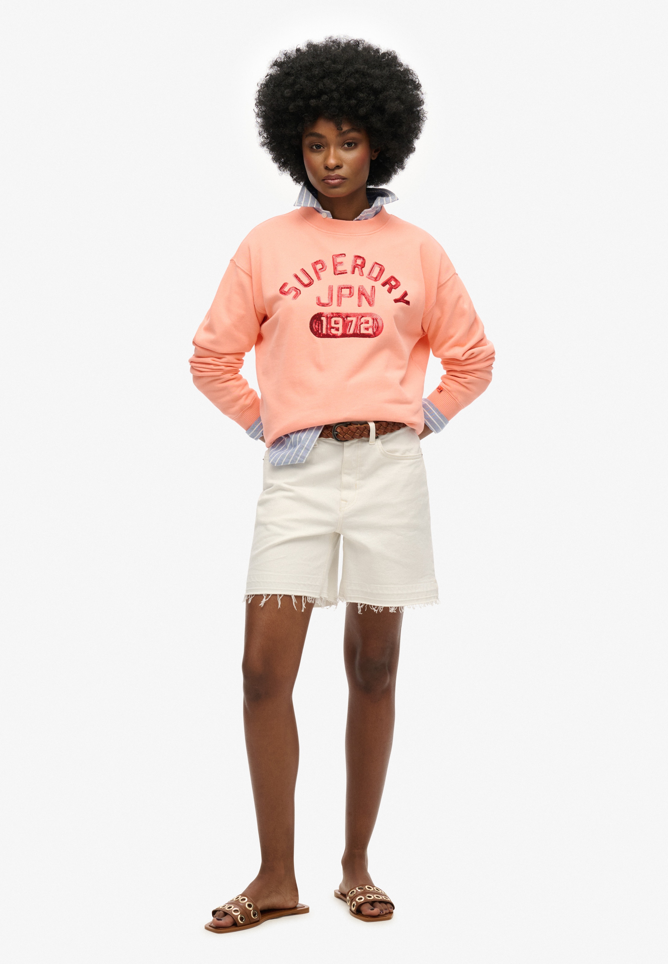 Superdry Sweatshirt »EMBELLISHED VARSITY LOOSE CREW«