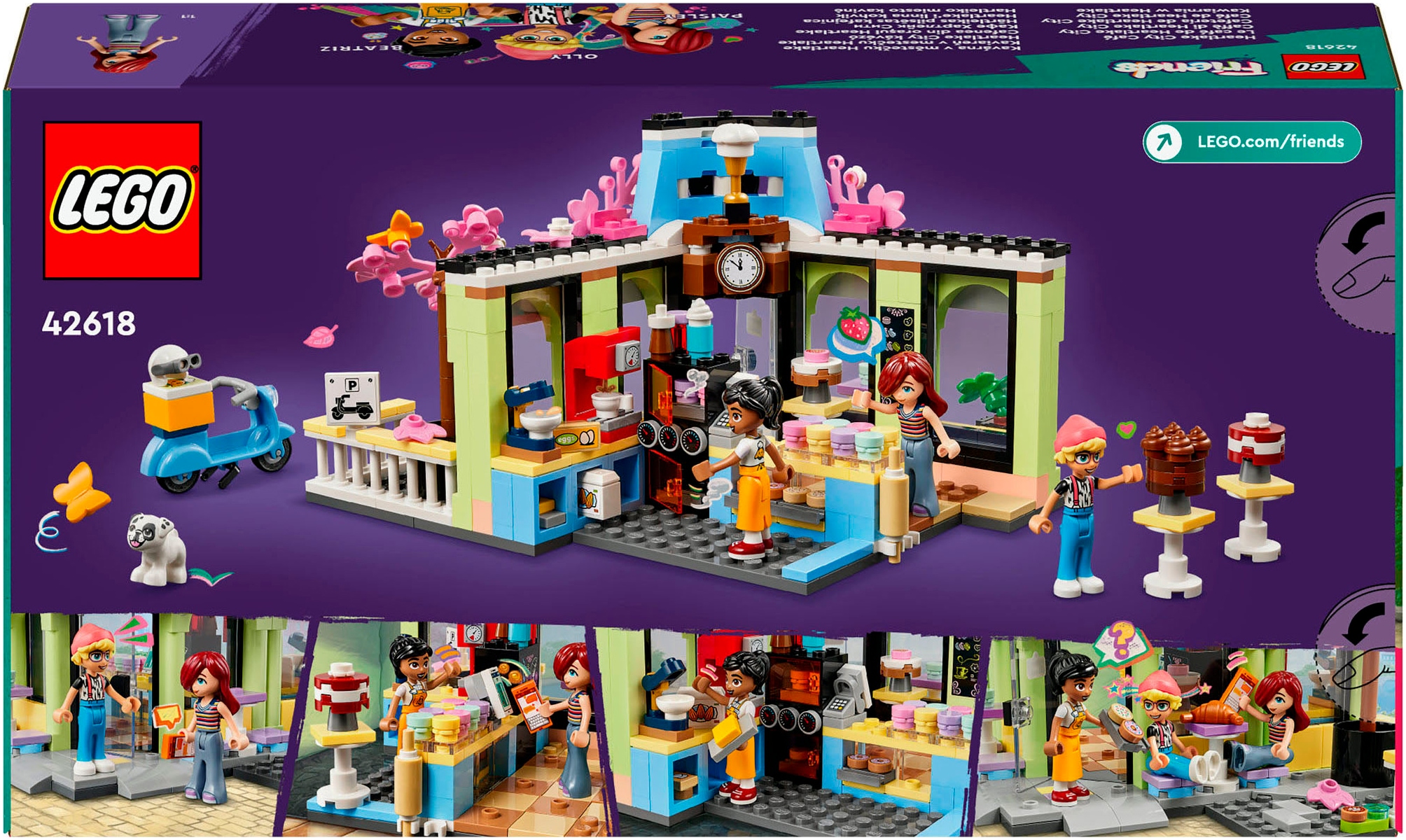 LEGO® Konstruktionsspielsteine »Heartlake City Café (42618), LEGO Friends«, (426 St.), Made in Europe