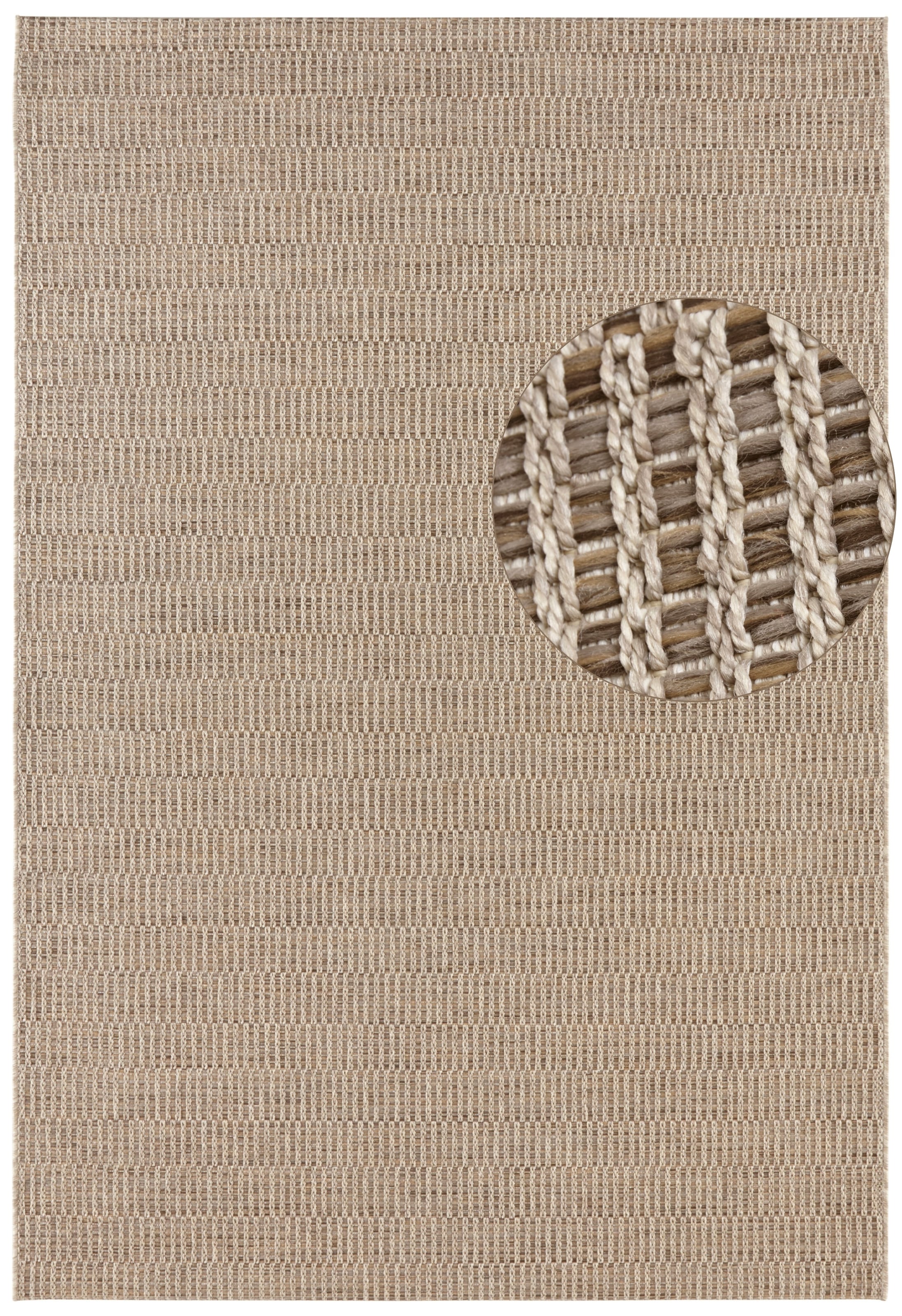 ELLE DECORATION Teppich »Dreux«, rechteckig, 8 mm Höhe, In-& Outdoor, Wetterfest, Balkon, Garten, Wohnzimmer, Wasserfest