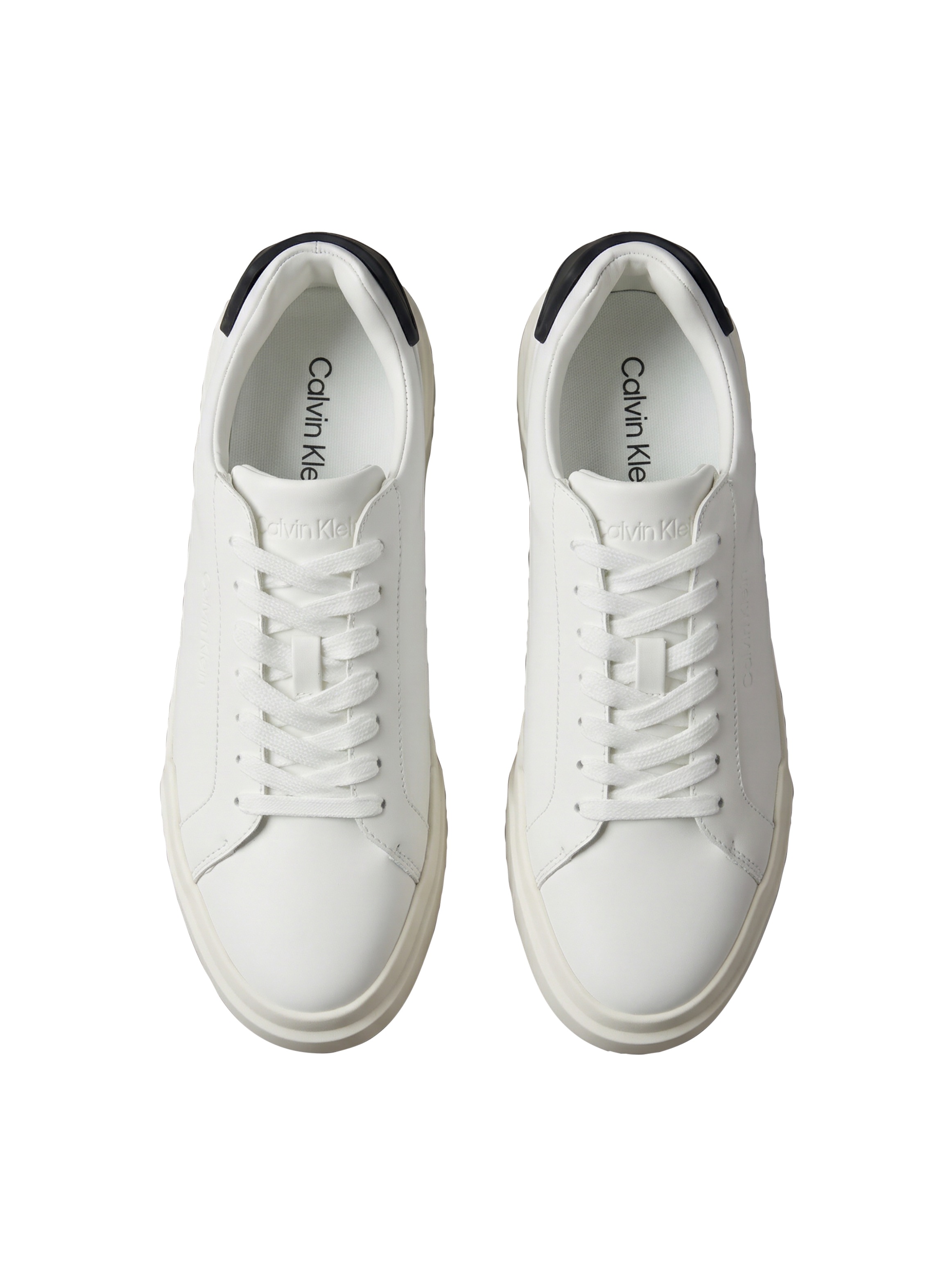 Calvin Klein Sneaker »CHUNKY CUPSOLE LACEUP RUB BT LTH«  Schnürschuh, Halbschuh, Freizeitsneaker mit Fersen-Kontrast