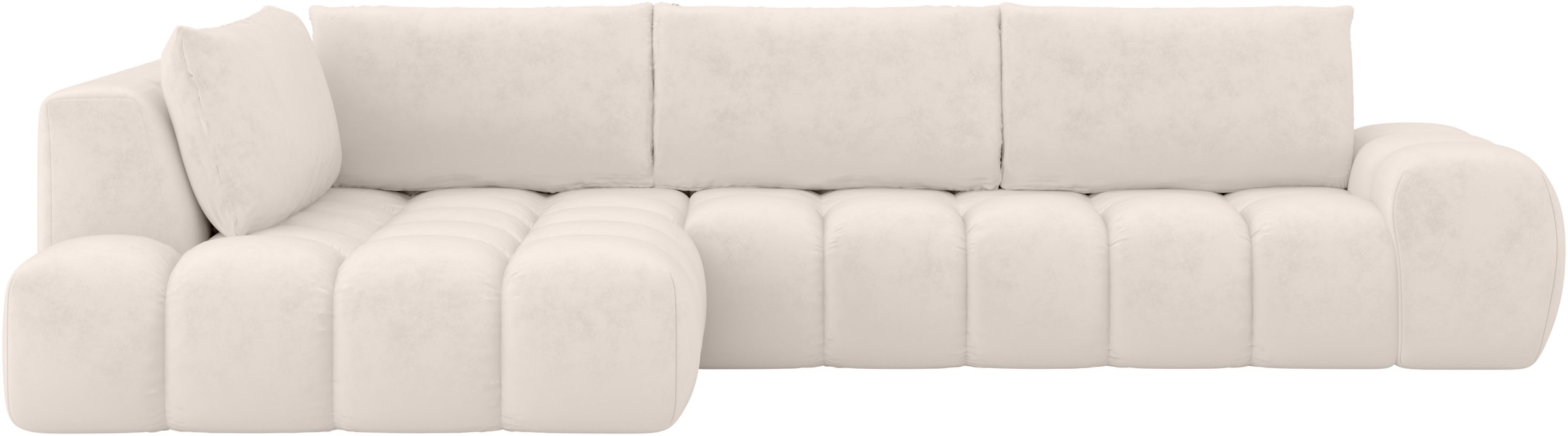 OTTO home Ecksofa "AZITA L-Form, XXL 352 cm Designsofa in Bubble-Opitk" los günstig online kaufen