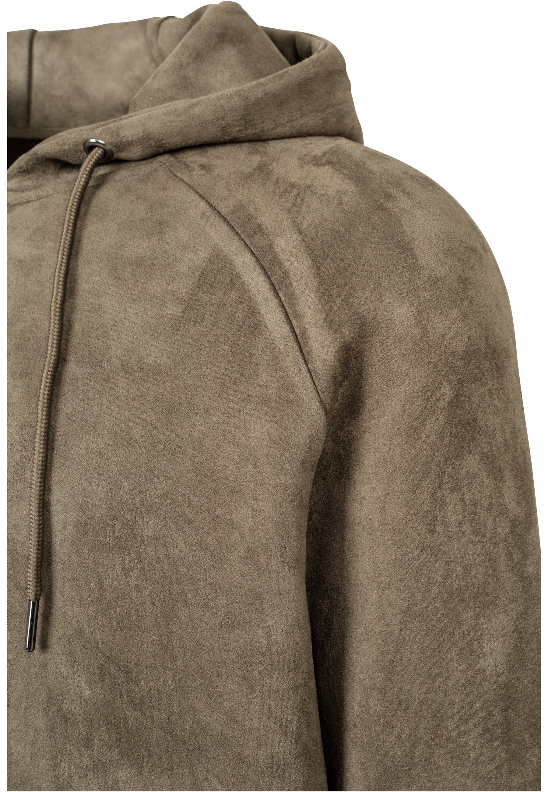 URBAN CLASSICS Sweatshirt »Urban Classics Herren Imitation Suede Hoody«, (1 tlg.)