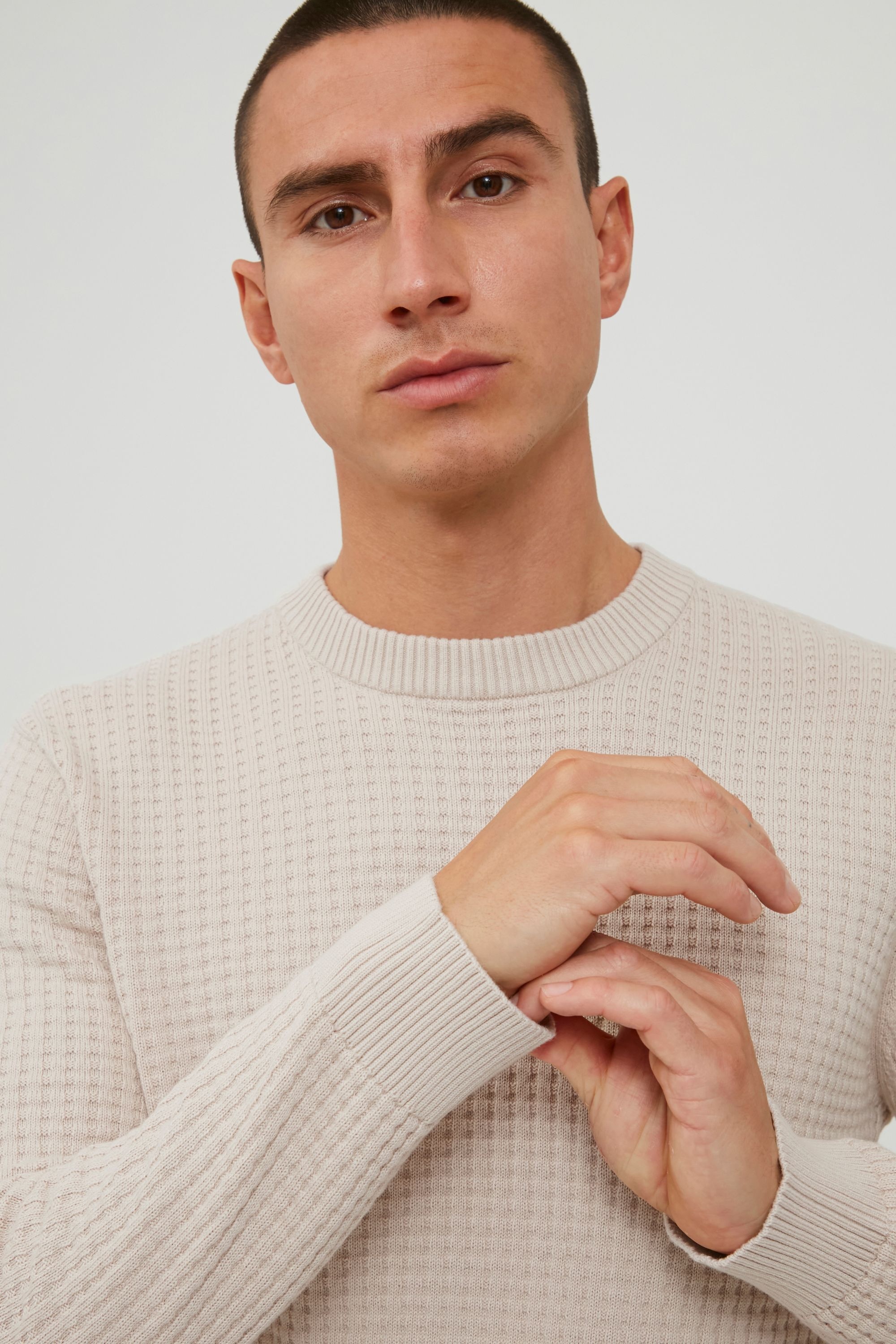 Casual Friday Strickfleece-Pullover »Strickpullover CFKarlo«