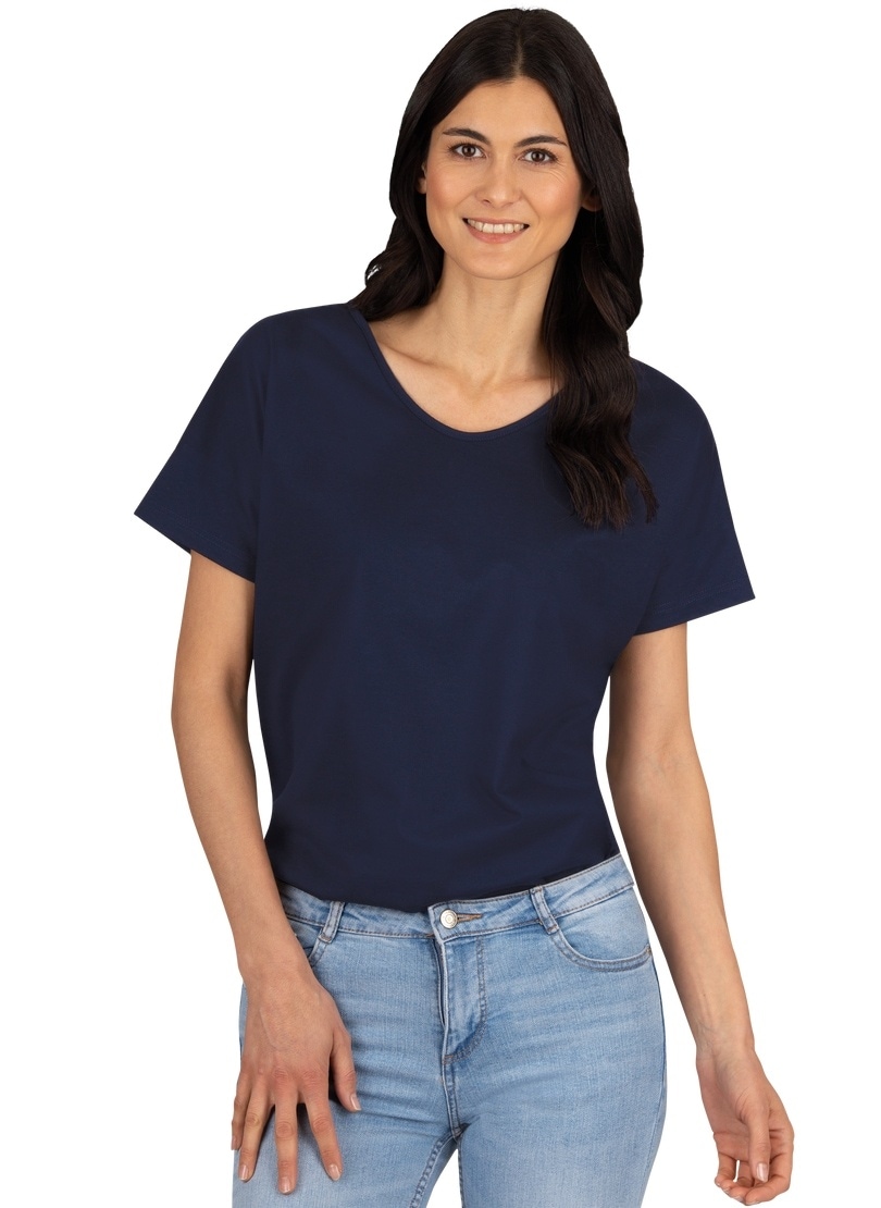 Trigema T-Shirt »TRIGEMA Oversize T-Shirt mit V-Ausschnitt« für kaufen |  BAUR