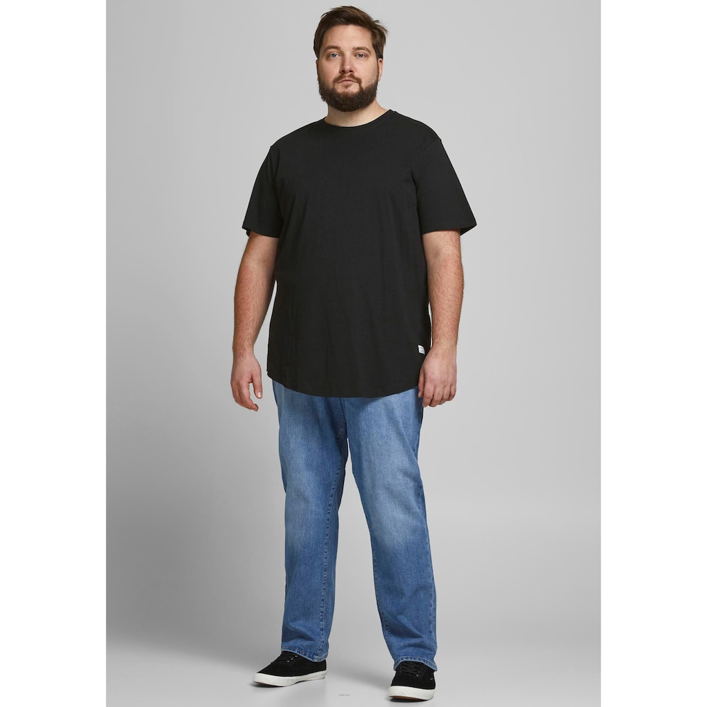 Jack & Jones PlusSize T-Shirt »NOA TEE«, mit abgerundetem Saum, bis Größe 6XL