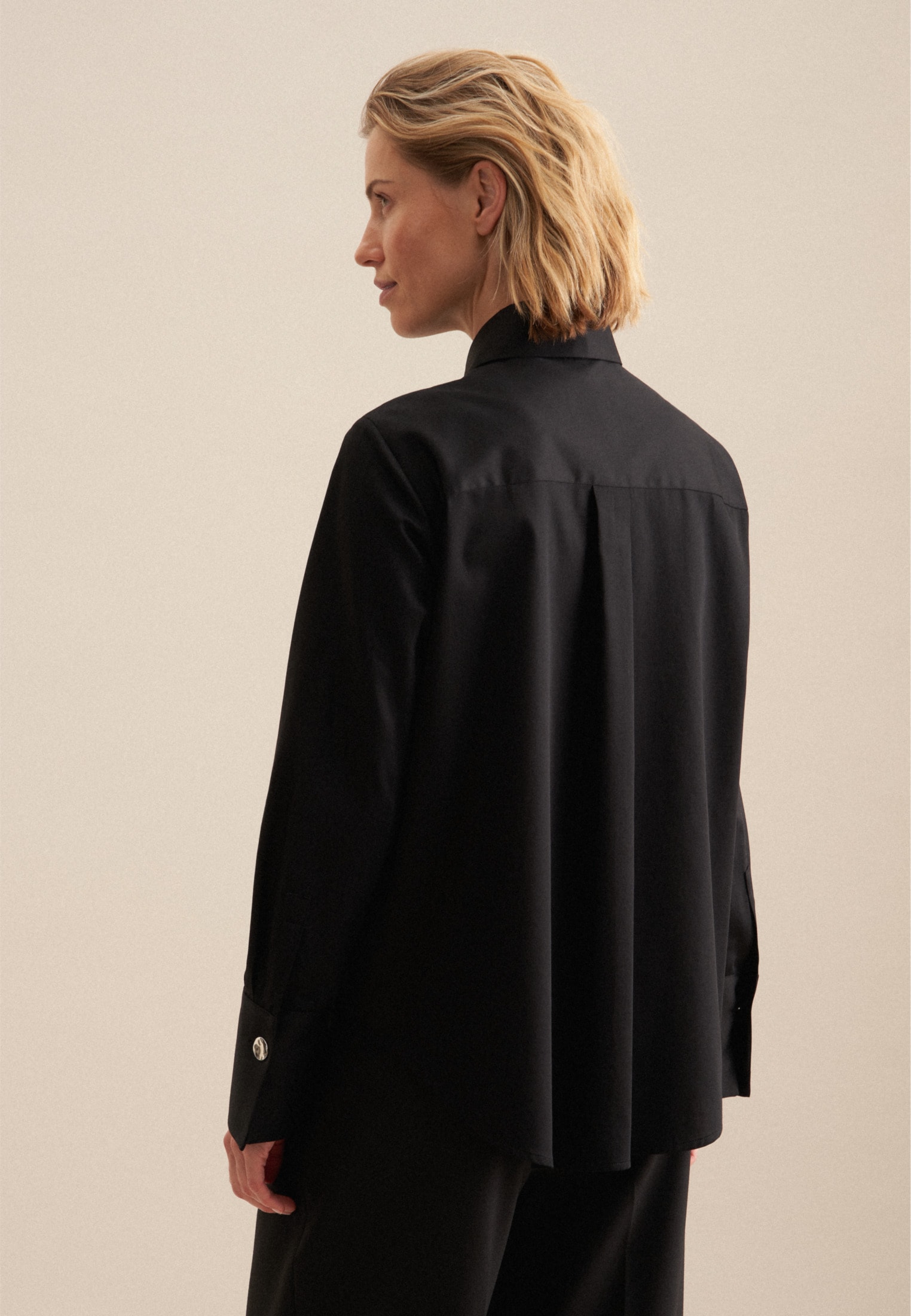 seidensticker Hemdbluse »Schwarze Rose«, Langarm Kragen Uni