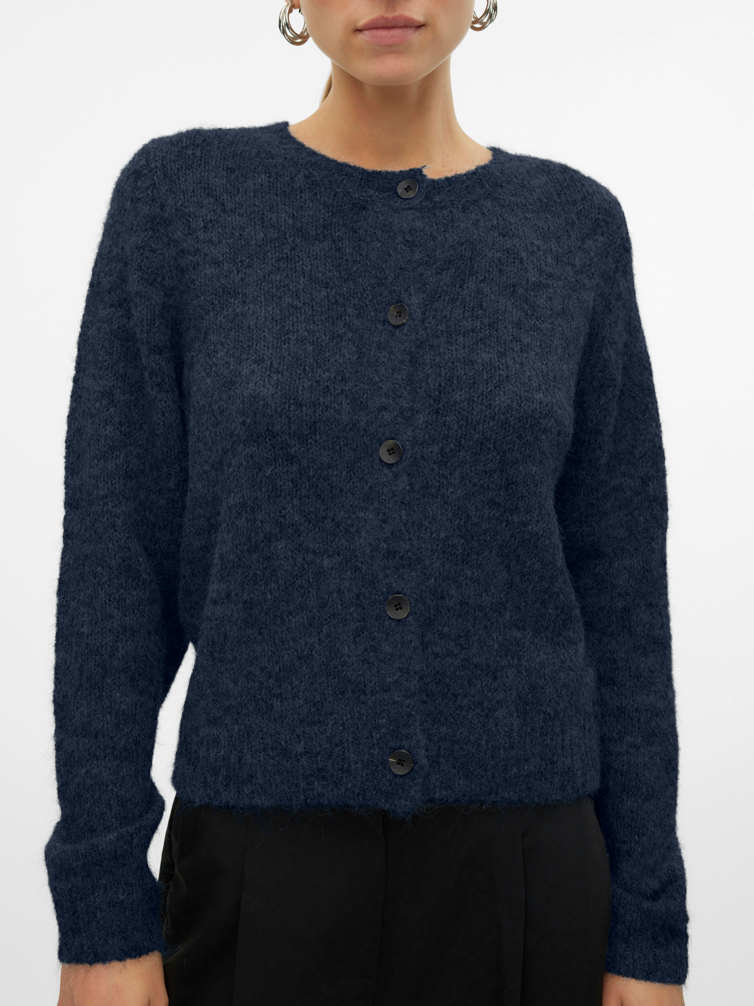 Vero Moda Strickjacke "VMNOVAH LS O-NECK BUTTON CARDI GA NOOS" günstig online kaufen