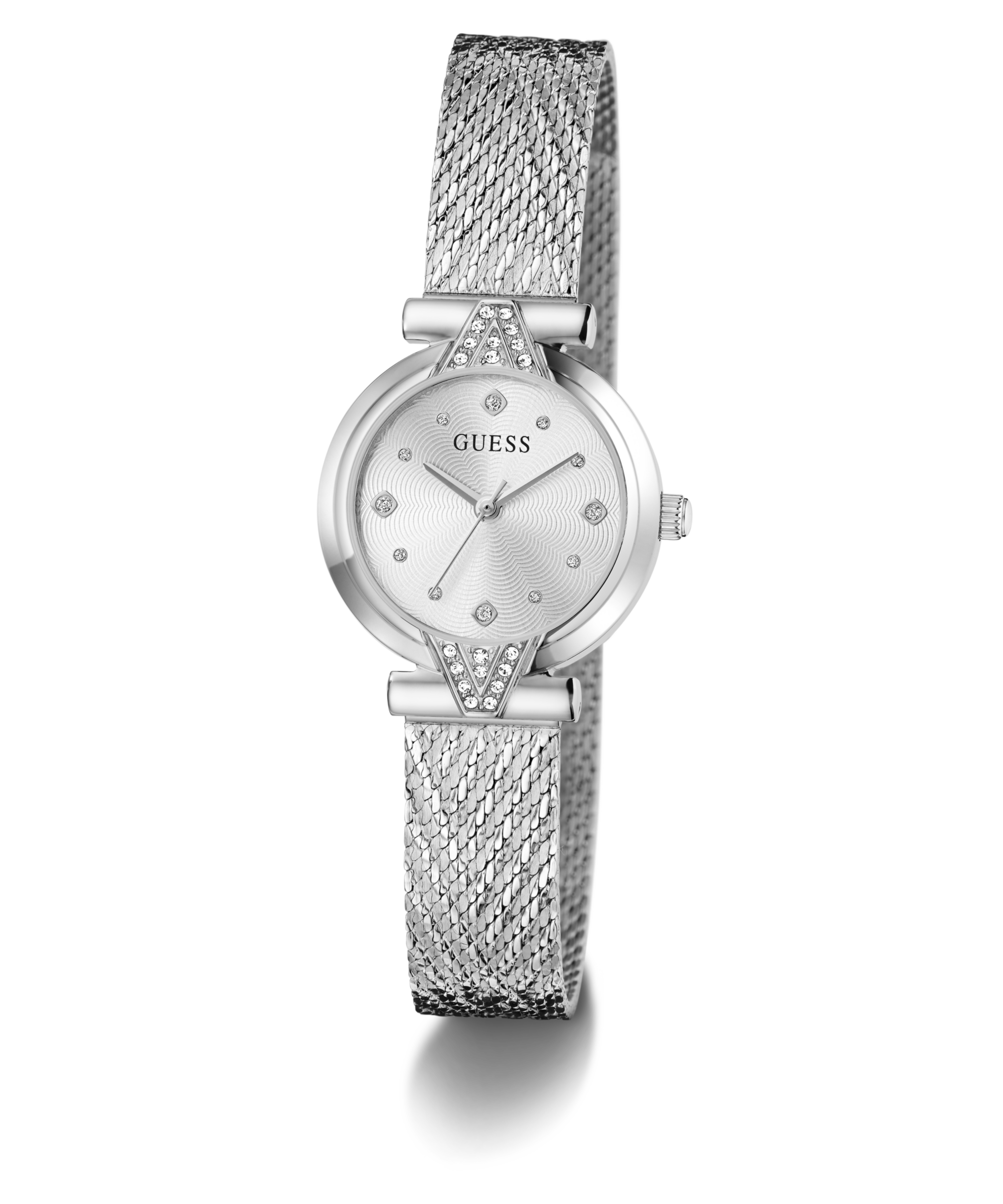 Guess Quarzuhr »LOUISA« Armbanduhr, Damenuhr, Edelstahlarmband, analog