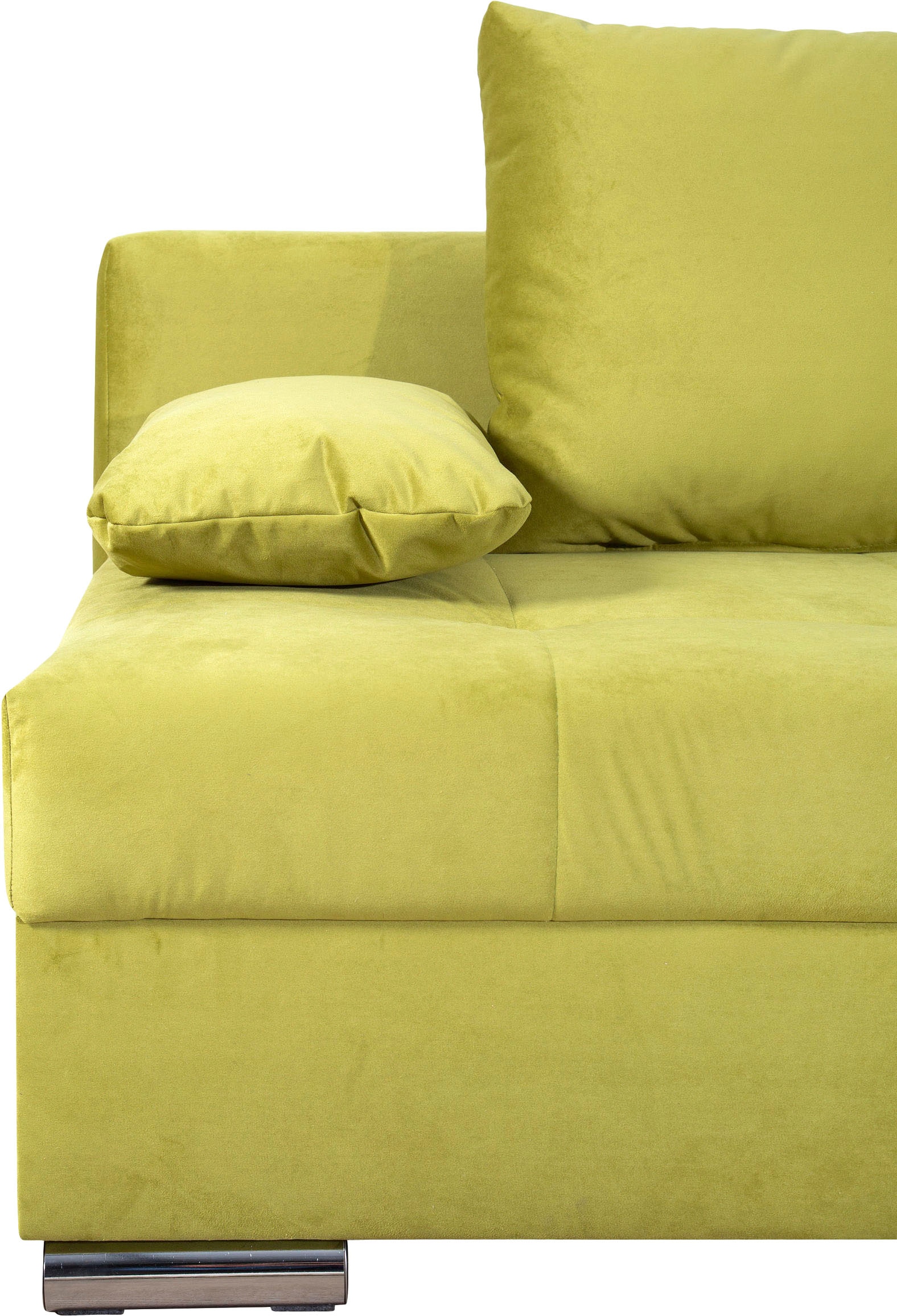 COLLECTION AB Schlafsofa »Tania mit Bettfunktion und Bettkasten«, komfortabler Sitzkomfort: Federkern-Polsterung, inklusive Rückenkissen