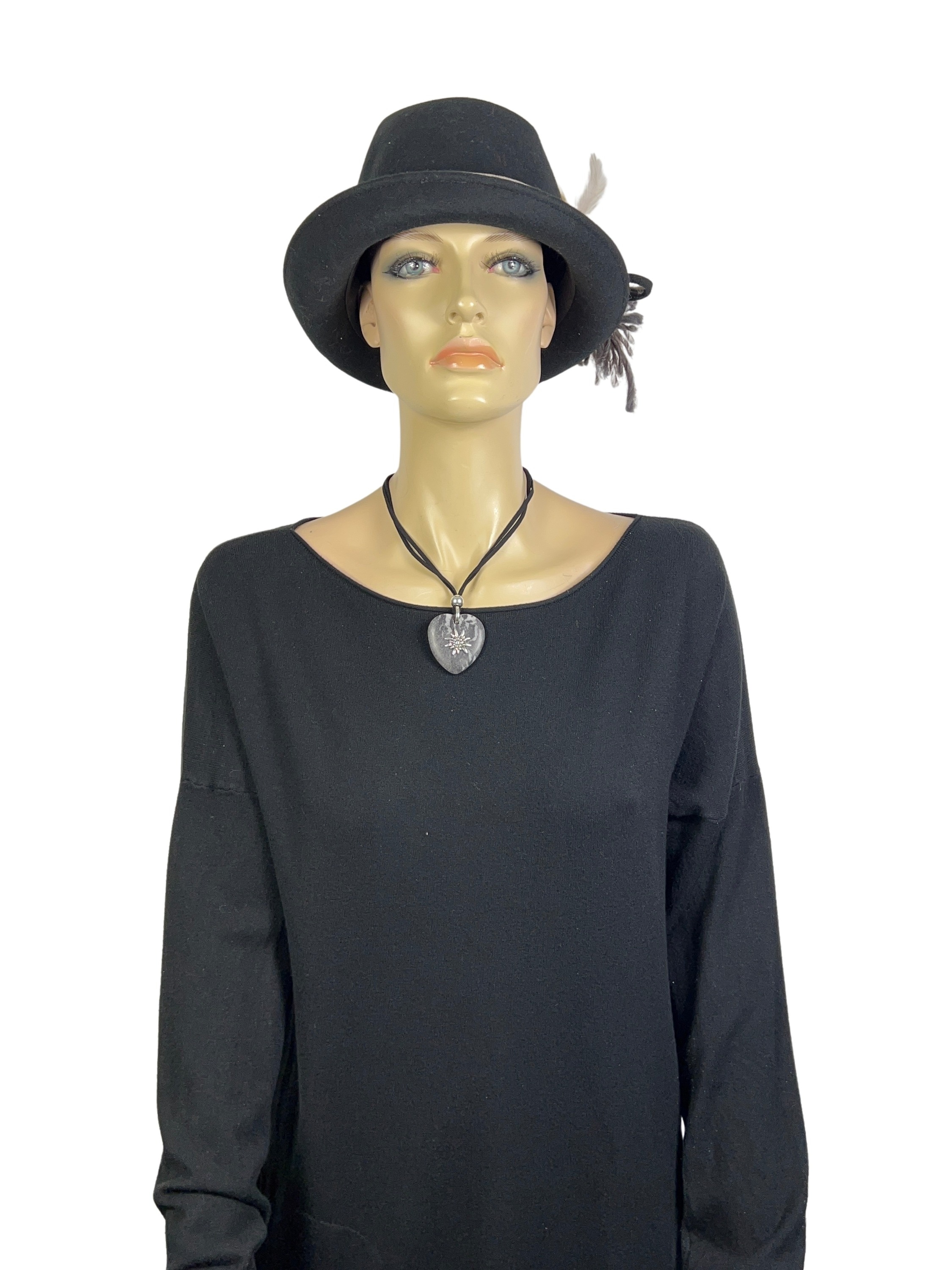 Allgäu Rebell Kette mit Anhänger »Lore« Herzanhänger mit Edelweiß