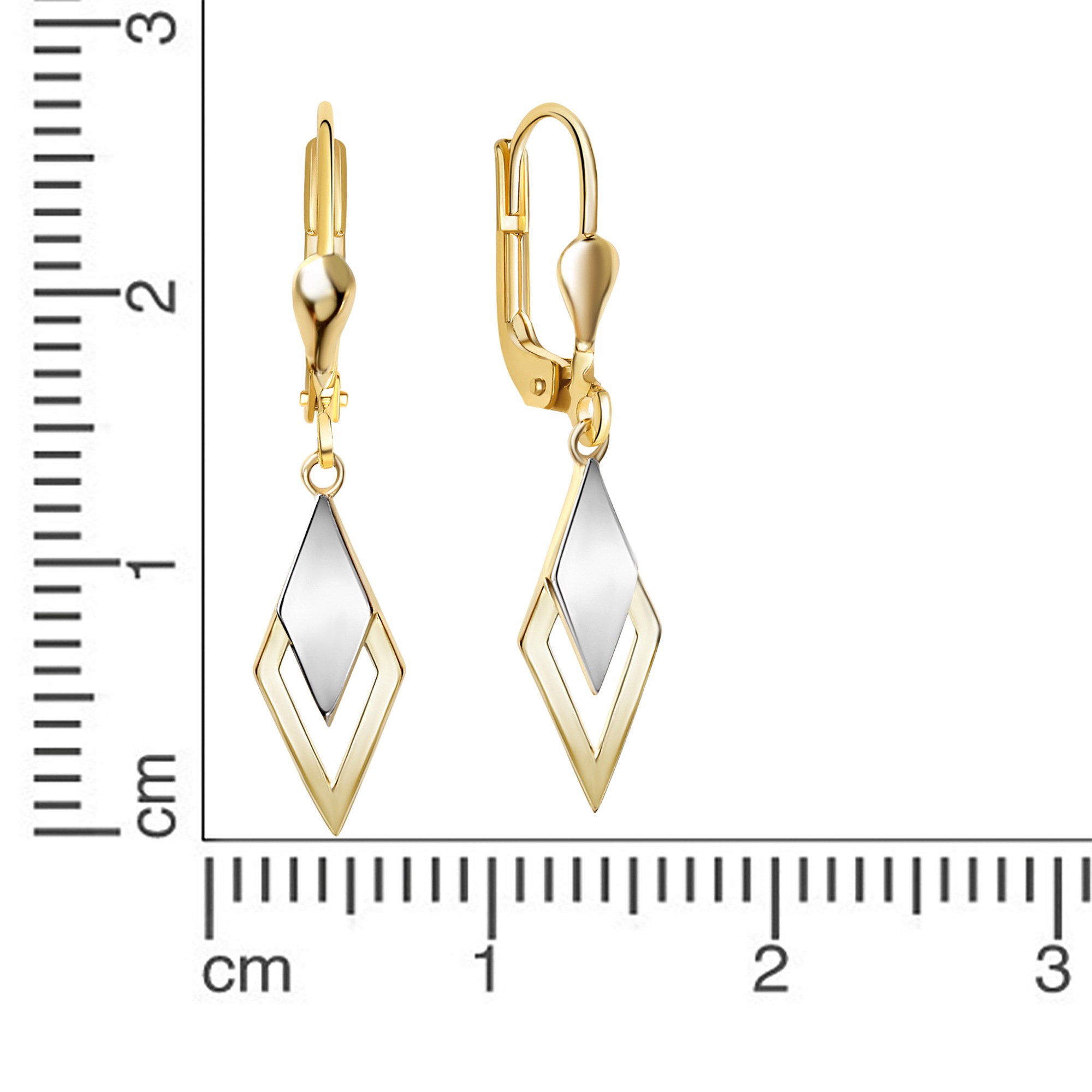 Fascination by Ellen K. Paar Ohrhänger »585/- Gelbgold bicolor glanz«