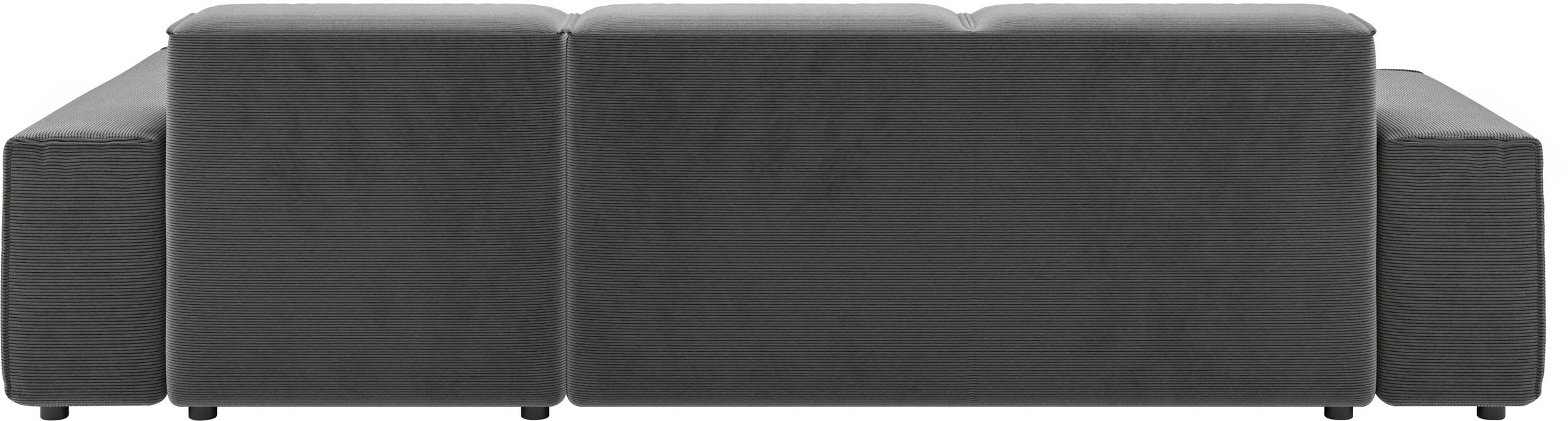Ecksofa HOME AFFAIRE "Glimminge L-Form auch in Breitcord, Feincord + Easy care-Bezug", grau (anthrazit), B:264cm H:71cm T:191cm, 95% Polyester, 5% Nylon, Sofas, Ecksofa, Breite 264, Zierkissen 3