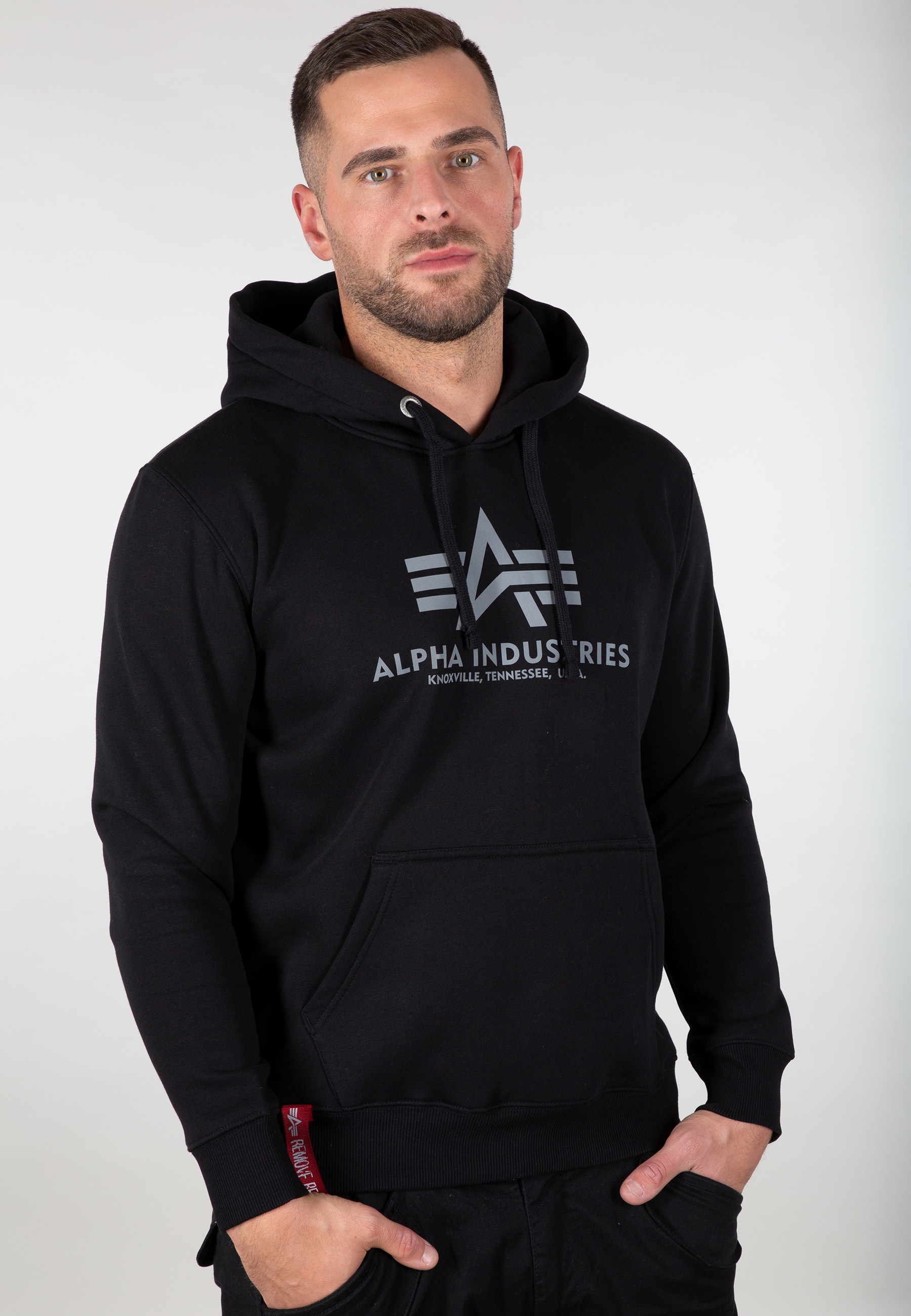 Alpha Industries Hoodie "Alpha Industries Men - Hoodies Basic Hoodie Refl. Print"