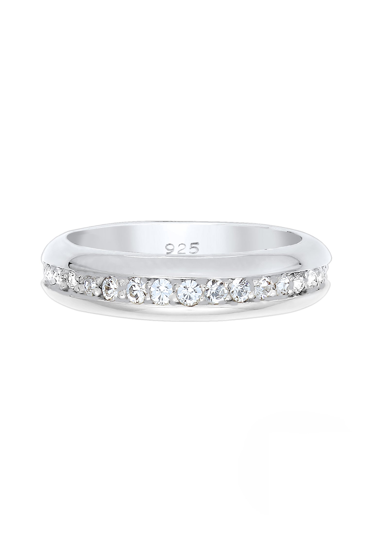 Elli Premium Fingerring »Cocktail Bandring Kristalle 925 Silber«