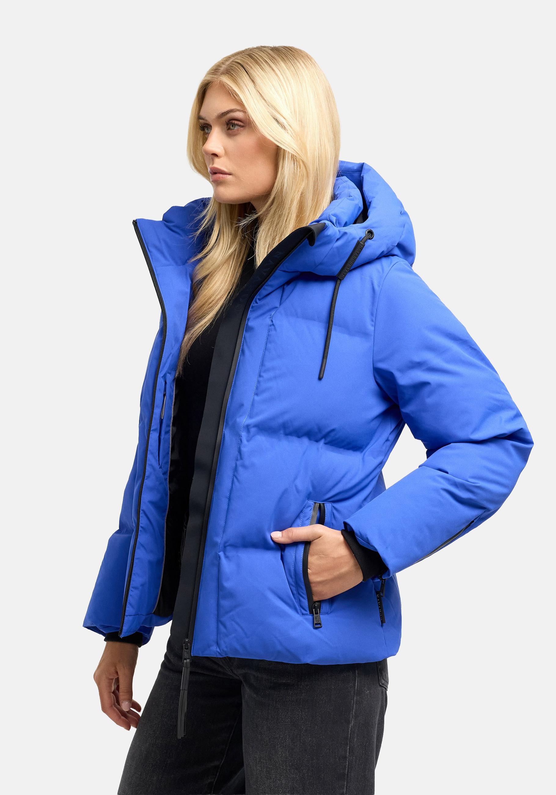 Navahoo Outdoorjacke "Wolkentanz XIV" mit Kapuze Kurze Damen Steppjacke mit abnehmbarer Kapuze