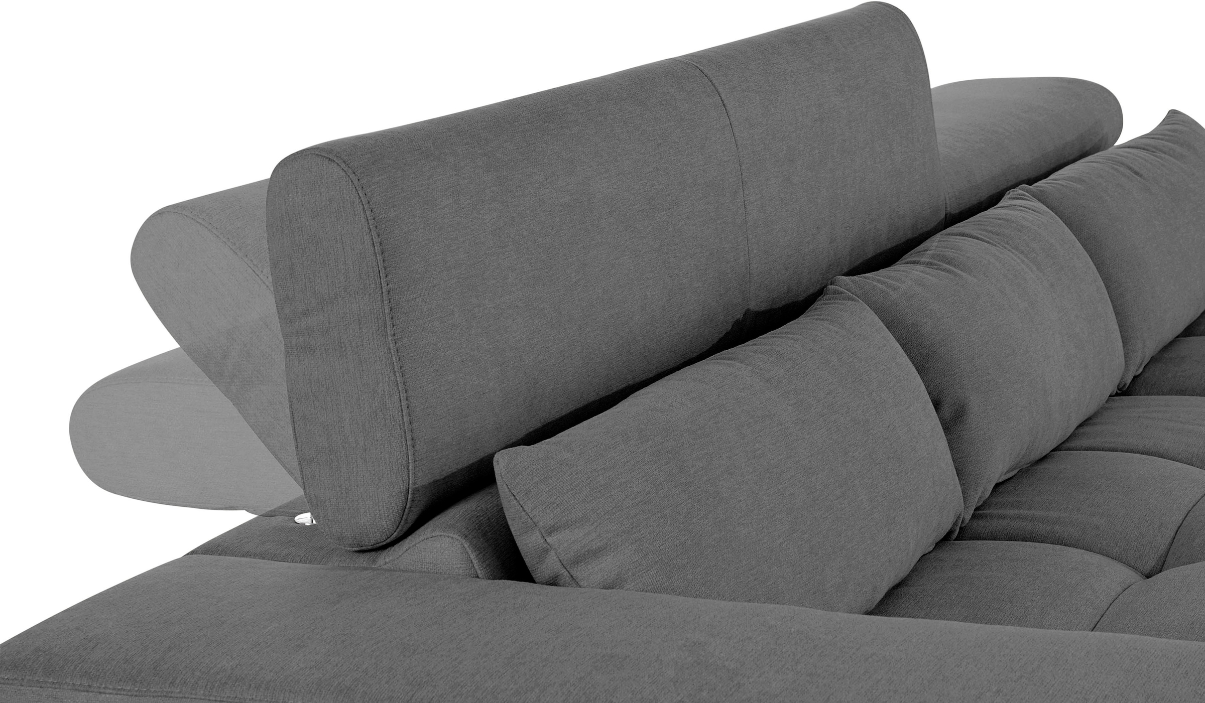 COTTA Ecksofa »Orion L-Form«, mit Kopfteilverstellung & 3 Nierenkissen