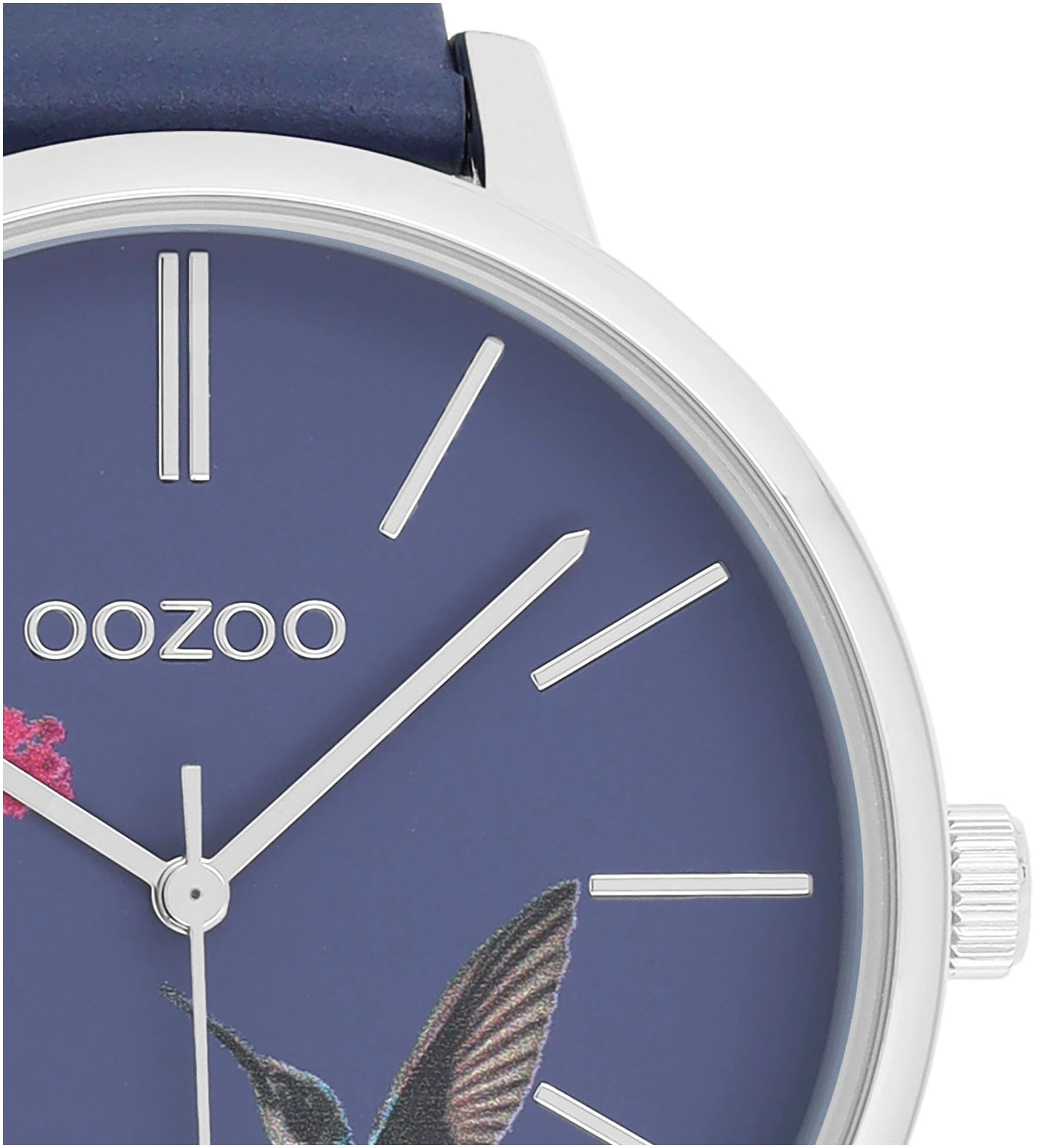 OOZOO Quarzuhr, Armbanduhr, Damenuhr, Lederarmband, Kolibri