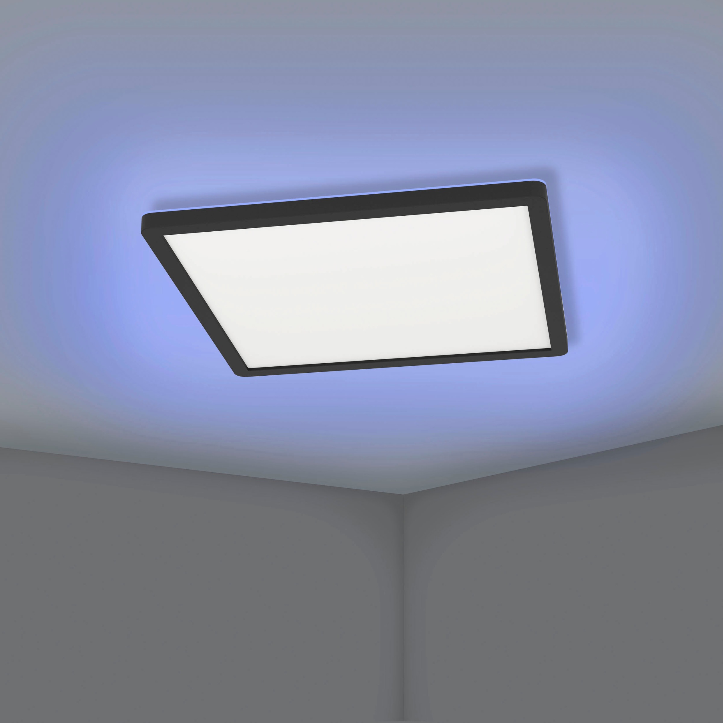 EGLO LED-Deckenleuchte »ROVITO-Z« in schwarz aus Kunststoff / inkl. LED fest integriert - 14,6 Watt