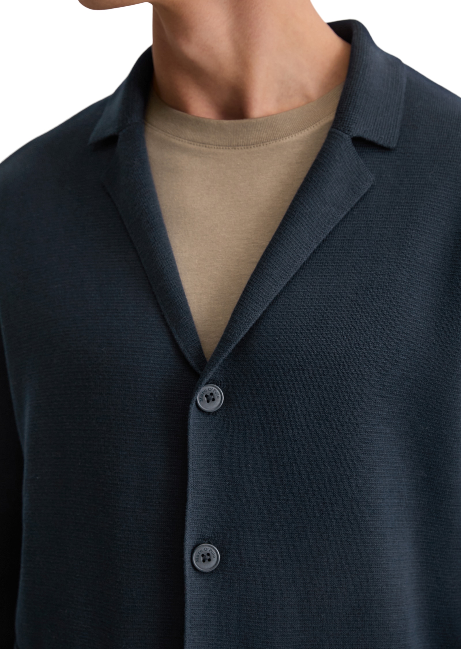 Marc O'Polo Stricksakko regular fit, aus Bio-Baumwolle