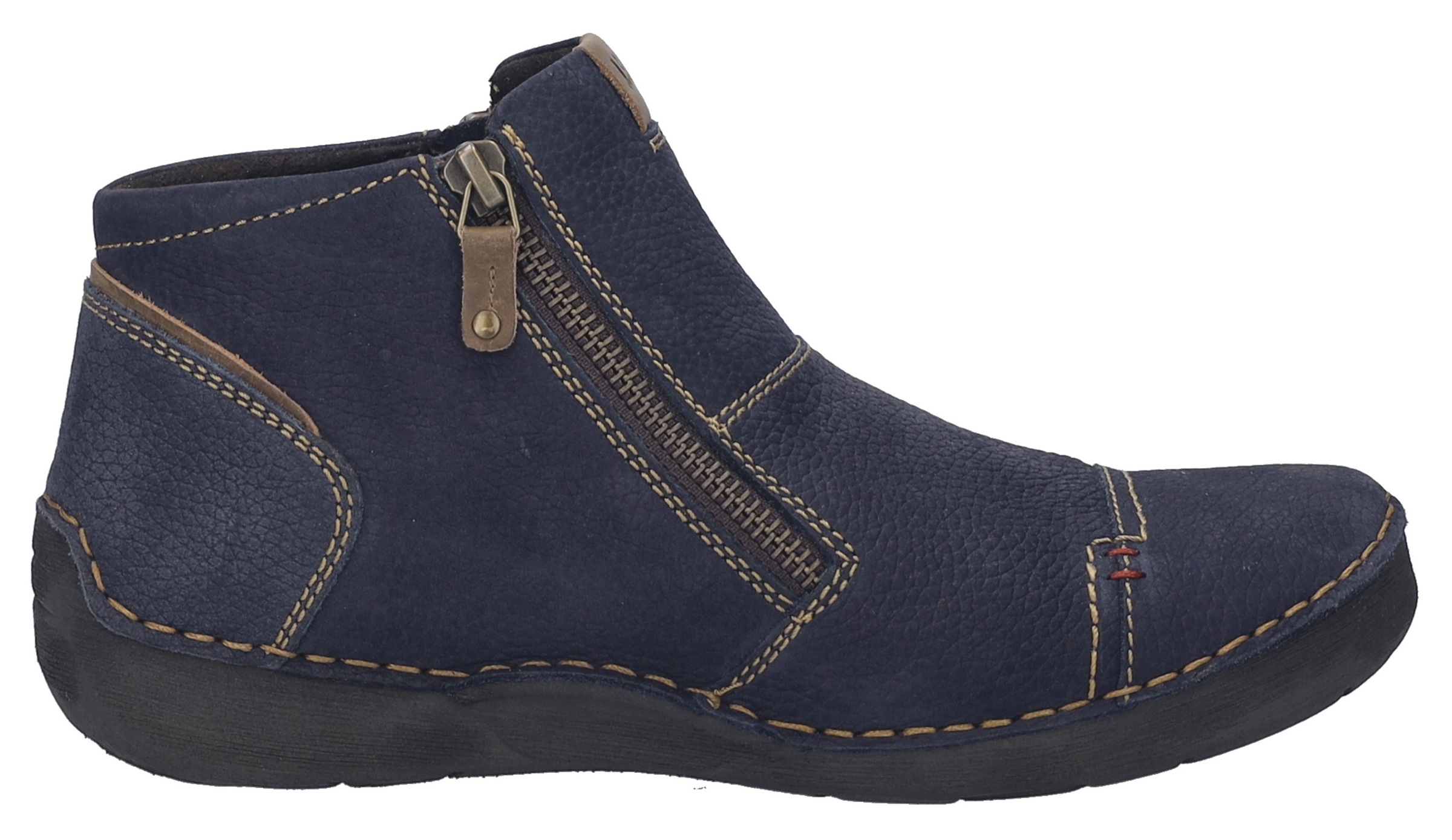 Josef Seibel Keilstiefelette »Fergey 46«, Boots, Komfortschuh mit Wechselfußbett aus Leder