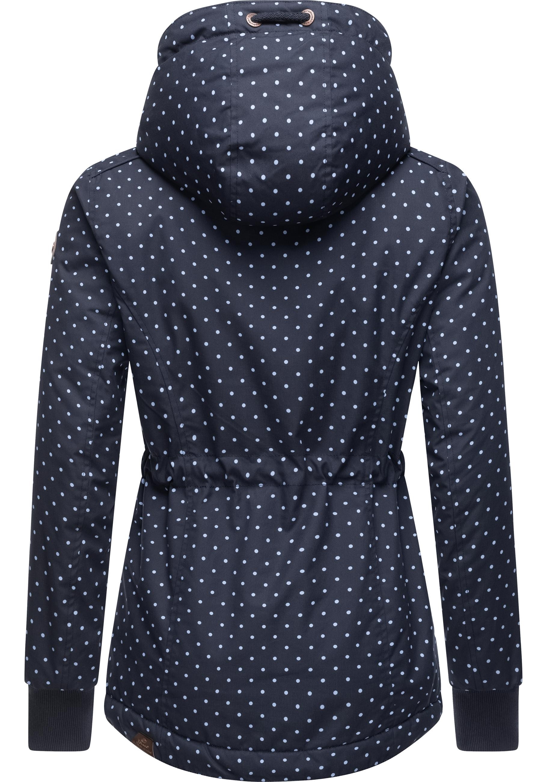 Ragwear Winterjacke »Danka Dots Intl.«, mit Kapuze, stylische Winter Outdoorjacke mit Kapuze