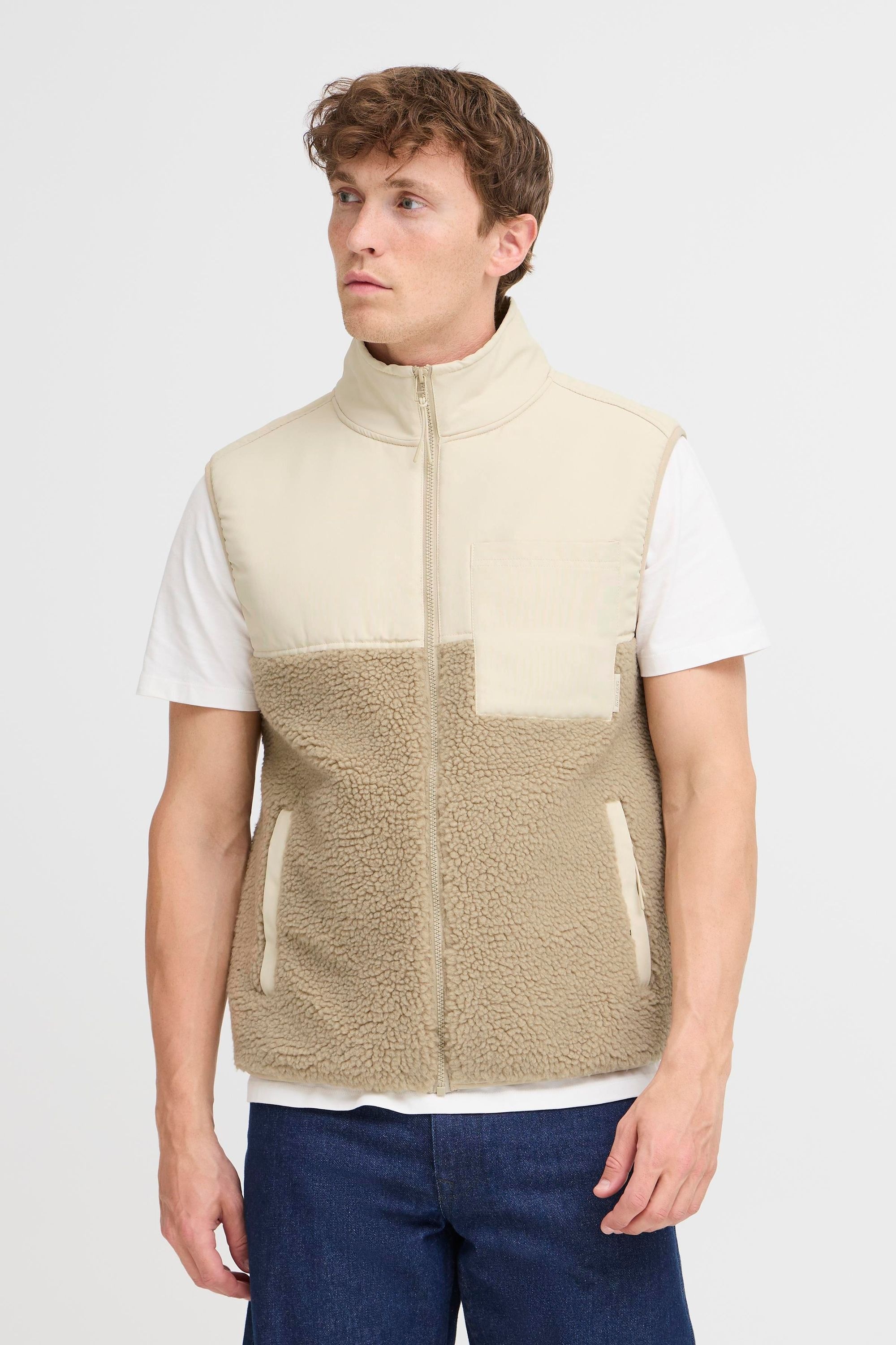 BLEND BHErmin Men Vest Oyster Gray 3XL 2