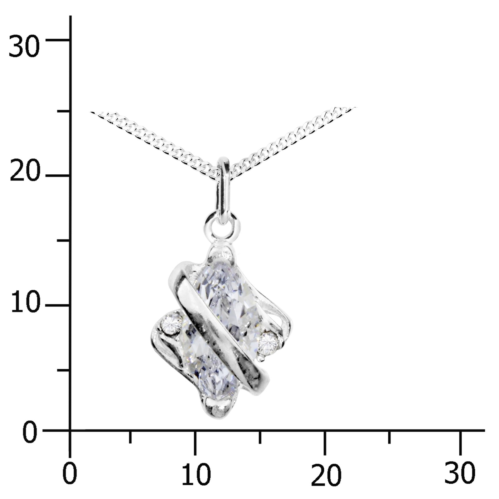 Ostsee-Schmuck Paola Necklace Silver 45cm 2