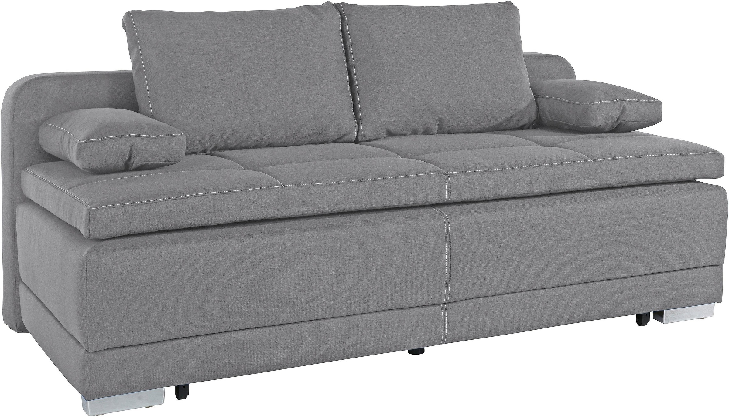 COLLECTION AB Schlafsofa »Berlin«, Bettfunktion und Bettkasten, lose Armlehn-und Rückenkissen