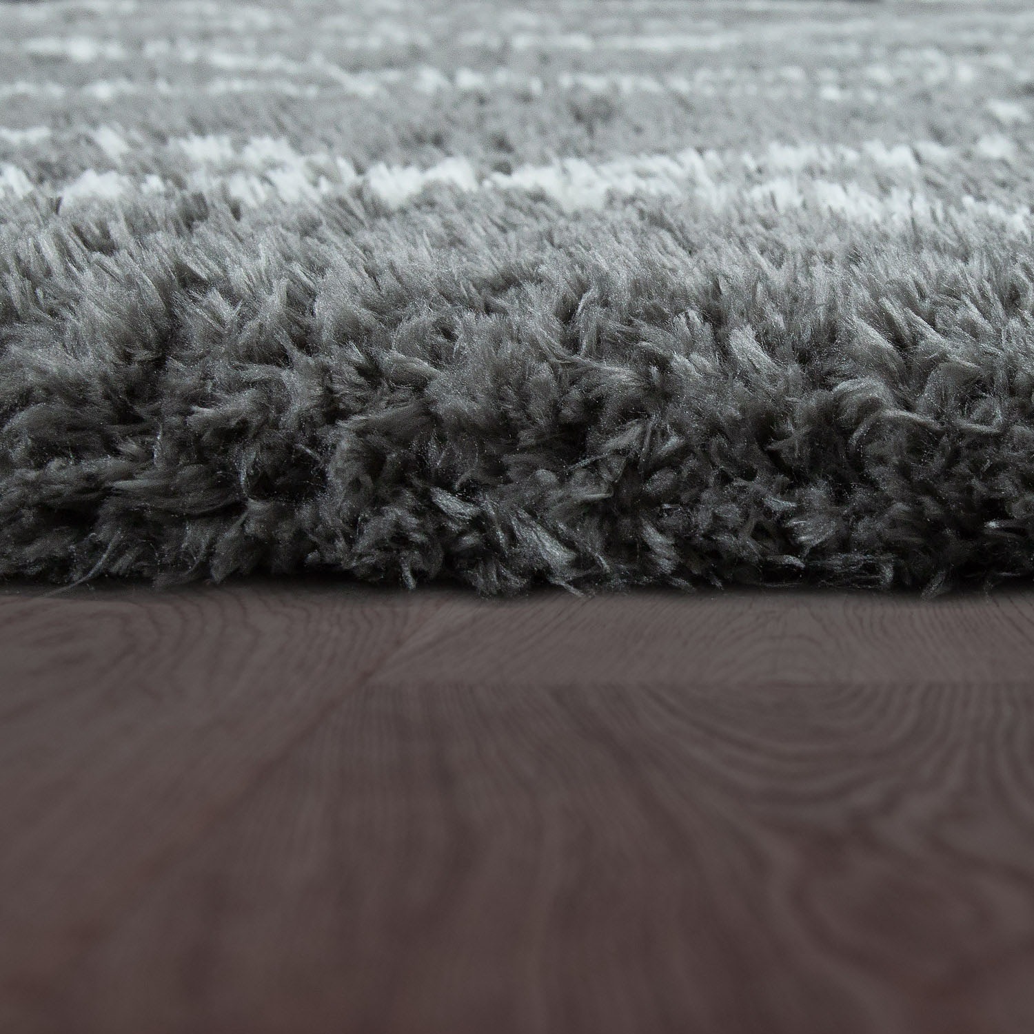 Paco Home Hochflor-Teppich »Maghreb 075«, rechteckig, 54 mm Höhe, Rauten Muster, Scandi Design, weich und flauschig
