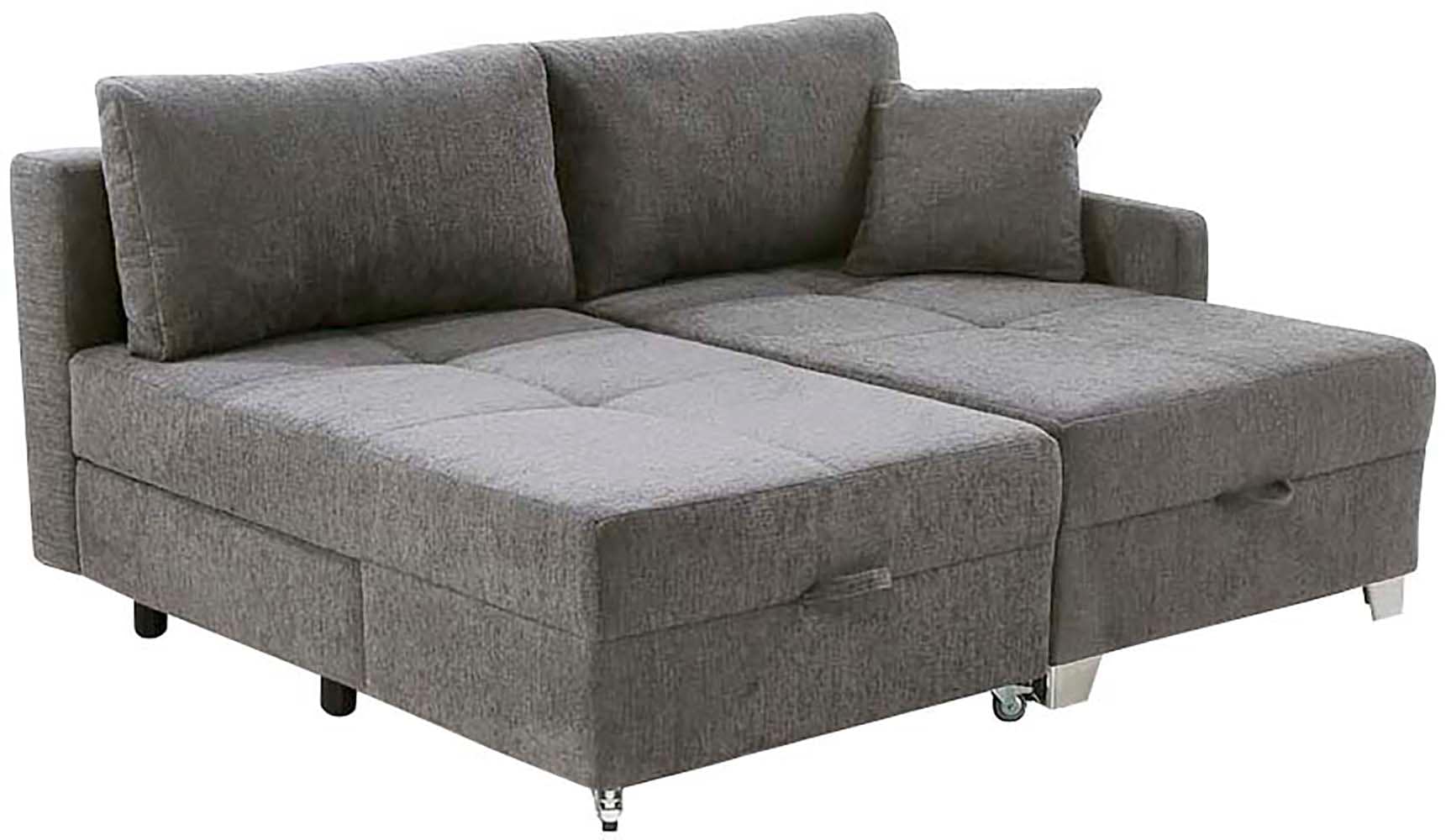 Jockenhöfer Gruppe Ecksofa »Lemberg, Dreh-Schwenk-Ottomane«, inklusive Relax- und Schlaffunktion, Ottomane links/ rechts montierbar