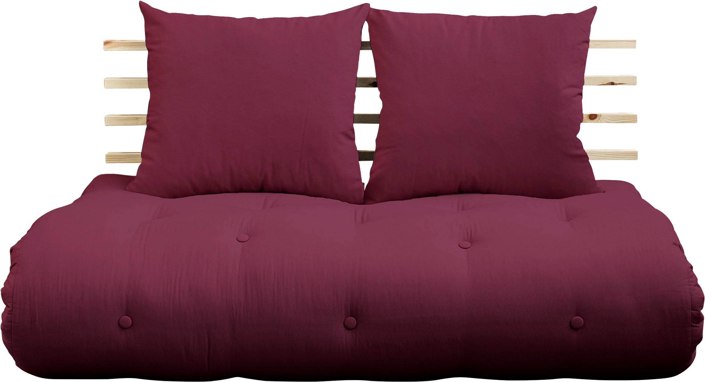 Karup Design Schlafsofa "Shinsano, futonstil, Rückenrahmen und zweiteiligem günstig online kaufen