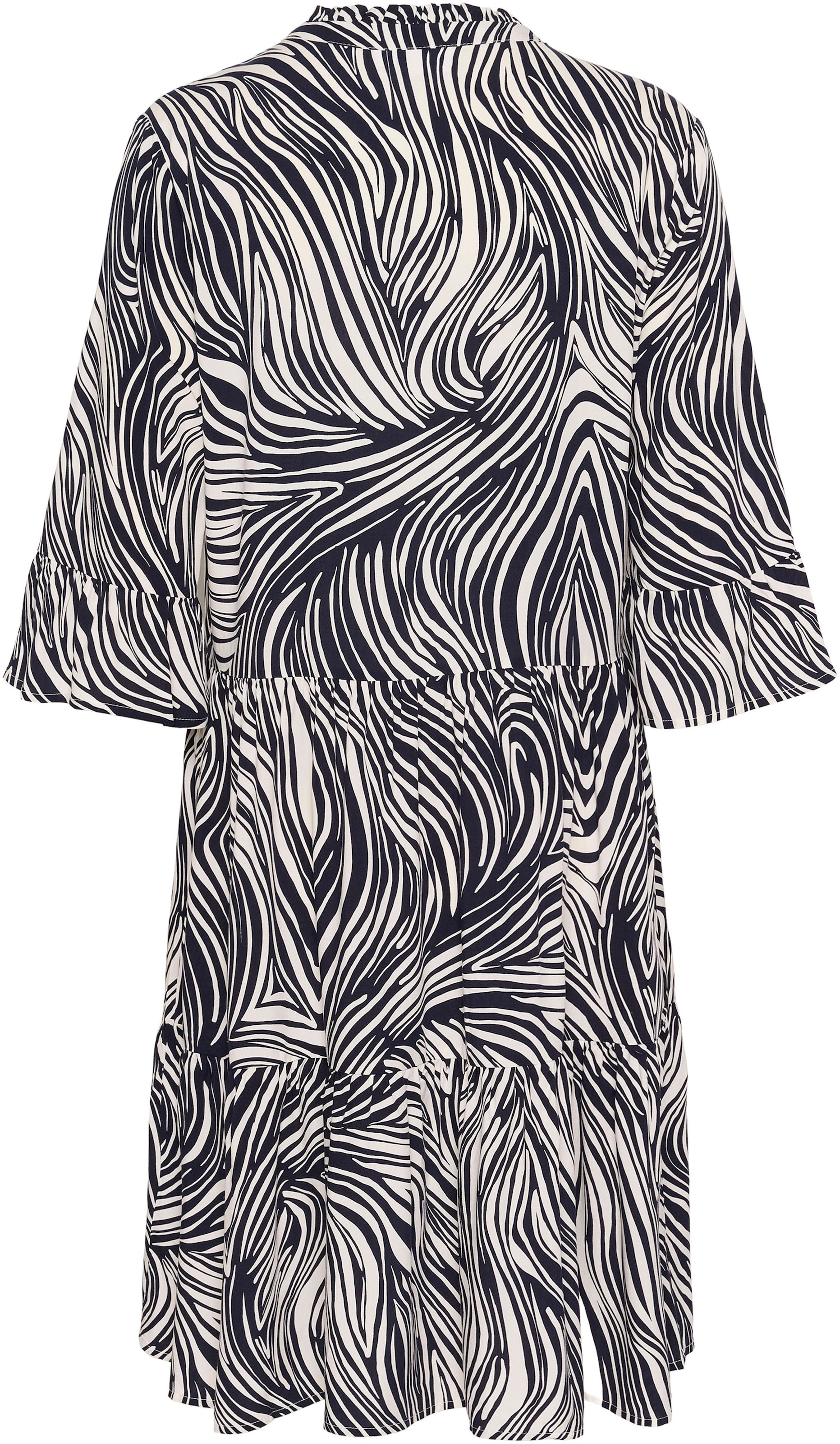 Saint Tropez Blusenkleid »EdaSZ Dress«, mit Volant und 3/4 Ärmel