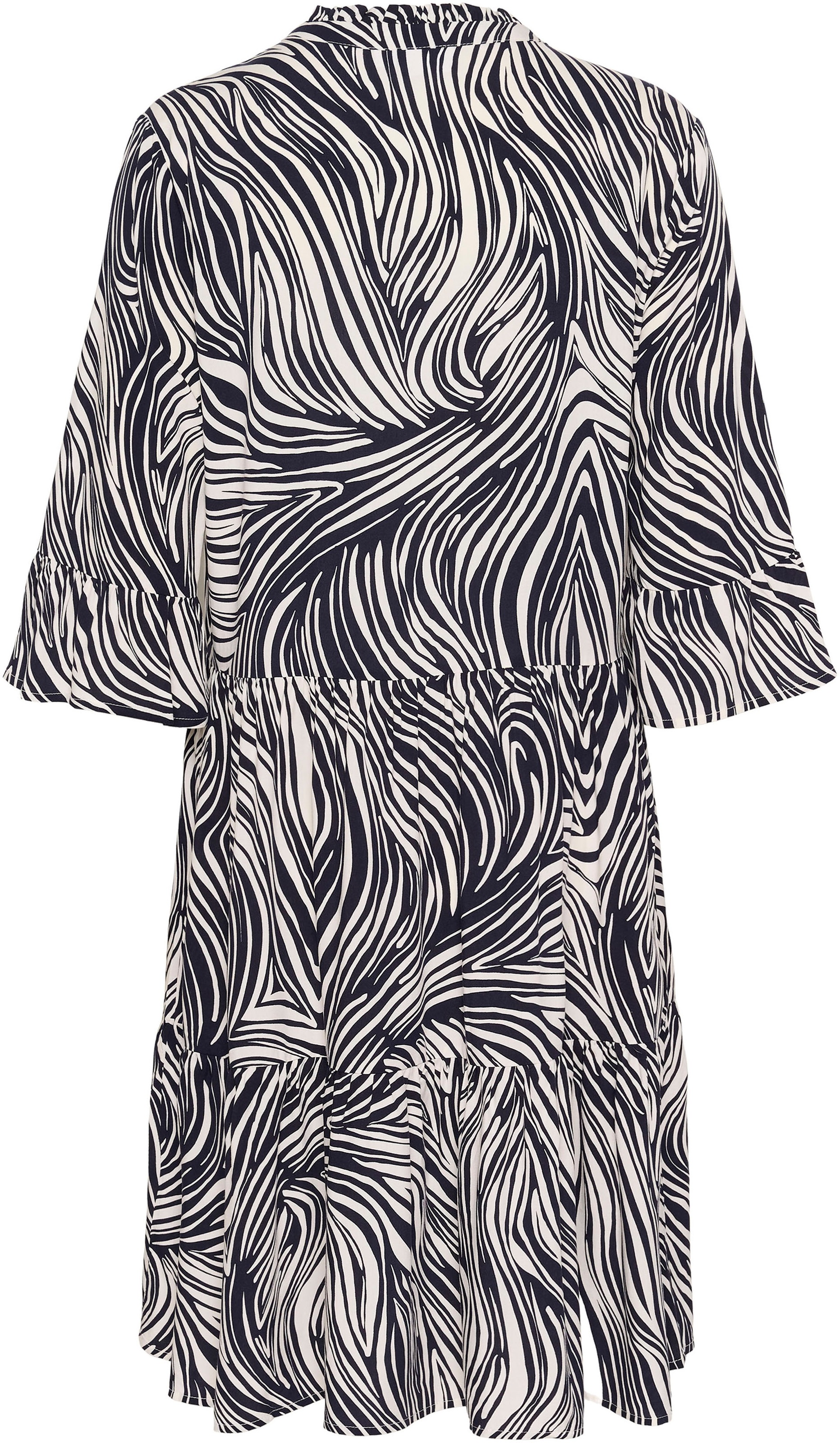 Saint Tropez Blusenkleid "EdaSZ Dress" Sommerkleid, Tunikakleid mit Volant günstig online kaufen