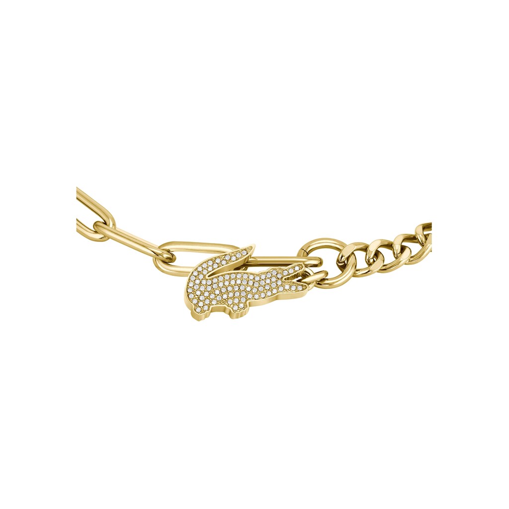 Lacoste Armband »Schmuck Edelstahl Armband Ankerkette CROCODILE«