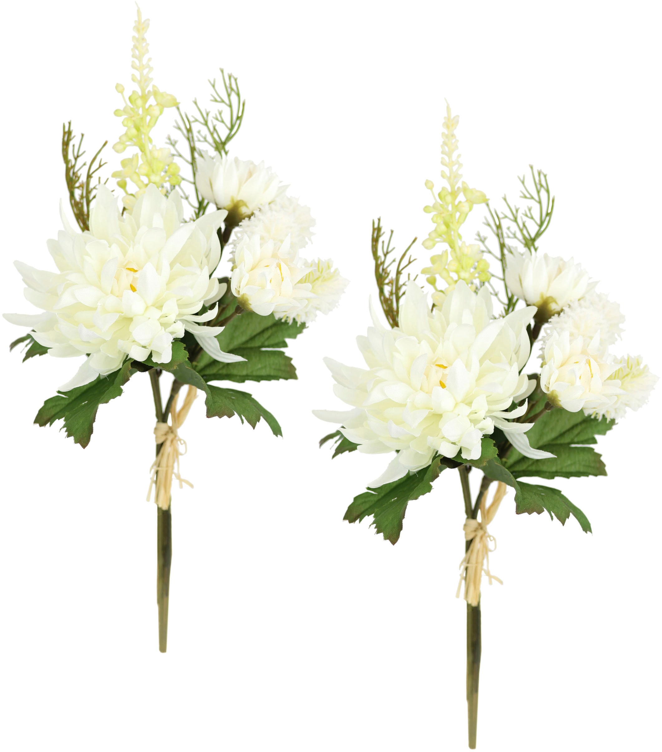 I.GE.A. Kunstblume "Chrysanthemen-Bund 2er Set", 25cm Strauß künstlich Bouq günstig online kaufen